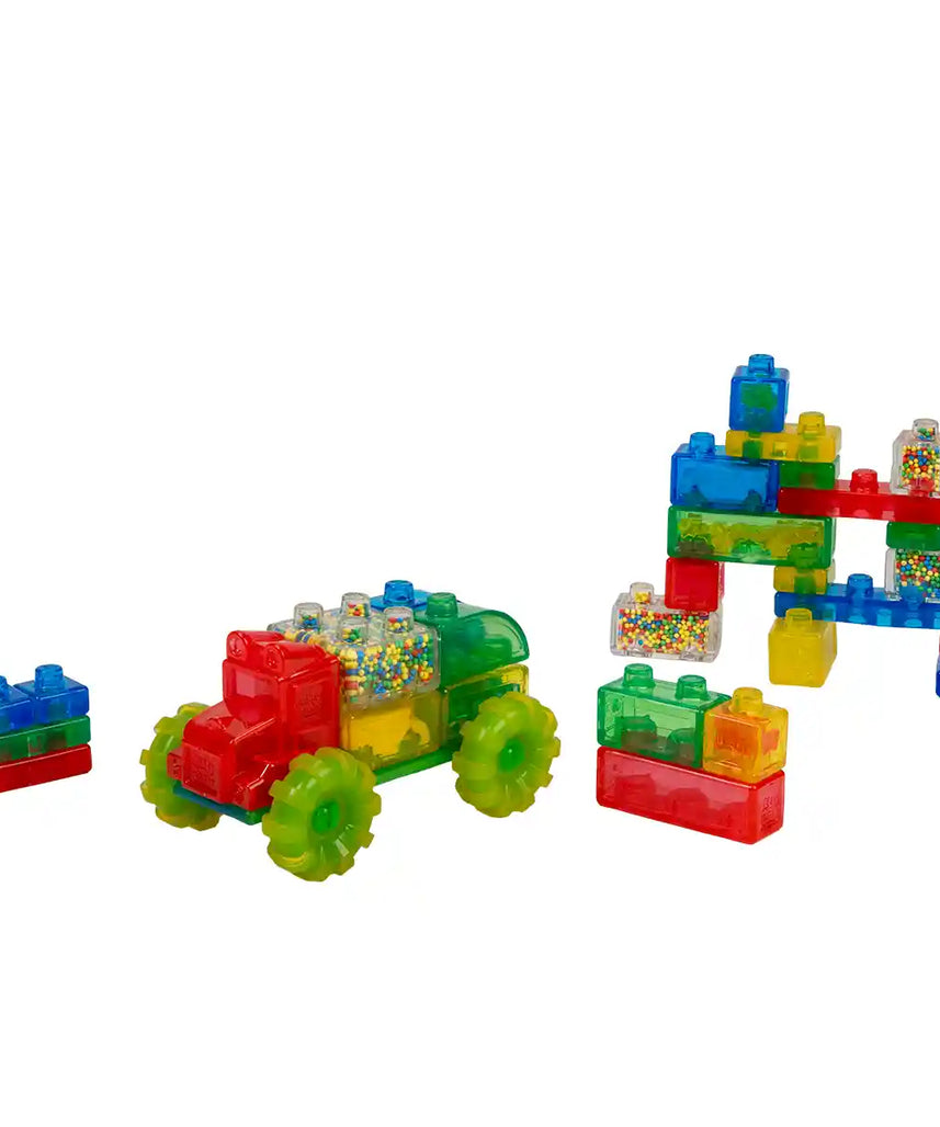 مجموعة شاحنة جيلي بلوكس فرووم! - مجموعات بناء، مجموعة بناء، مكعبات بناء إبداعية في العلوم والتكنولوجيا والهندسة والرياضيات للأطفال، من عمر ٢٤ شهرًا فما فوق