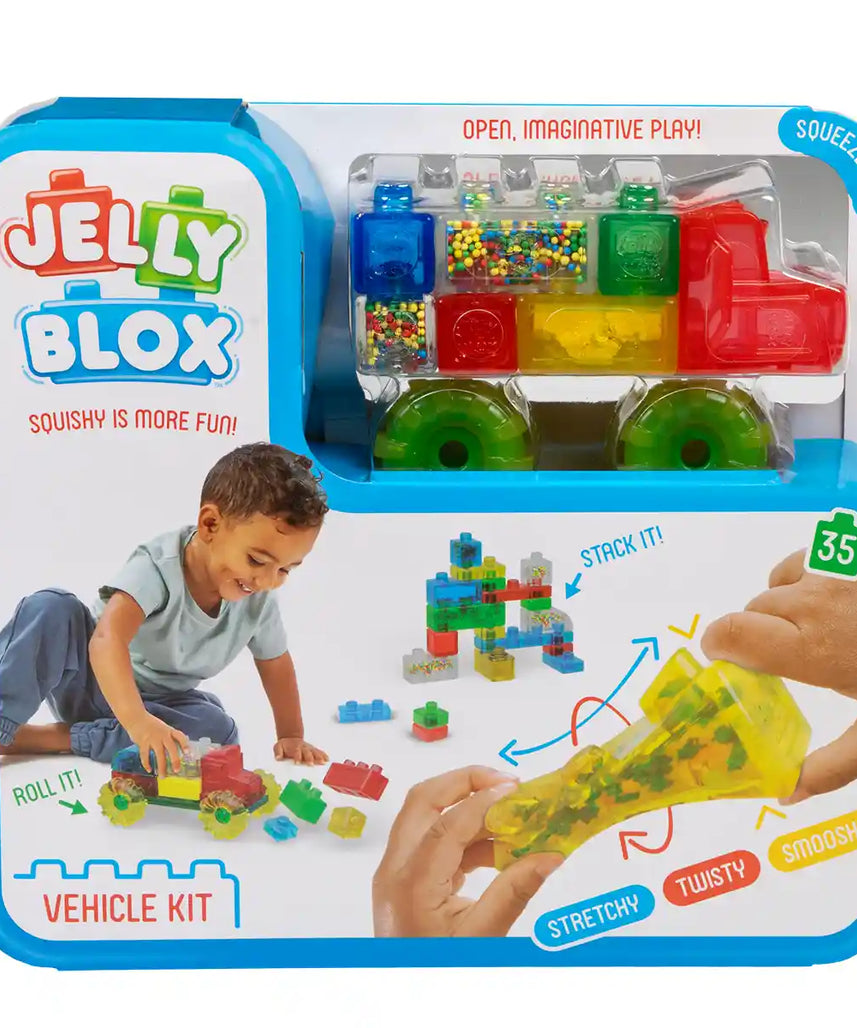 مجموعة شاحنة جيلي بلوكس فرووم! - مجموعات بناء، مجموعة بناء، مكعبات بناء إبداعية في العلوم والتكنولوجيا والهندسة والرياضيات للأطفال، من عمر ٢٤ شهرًا فما فوق