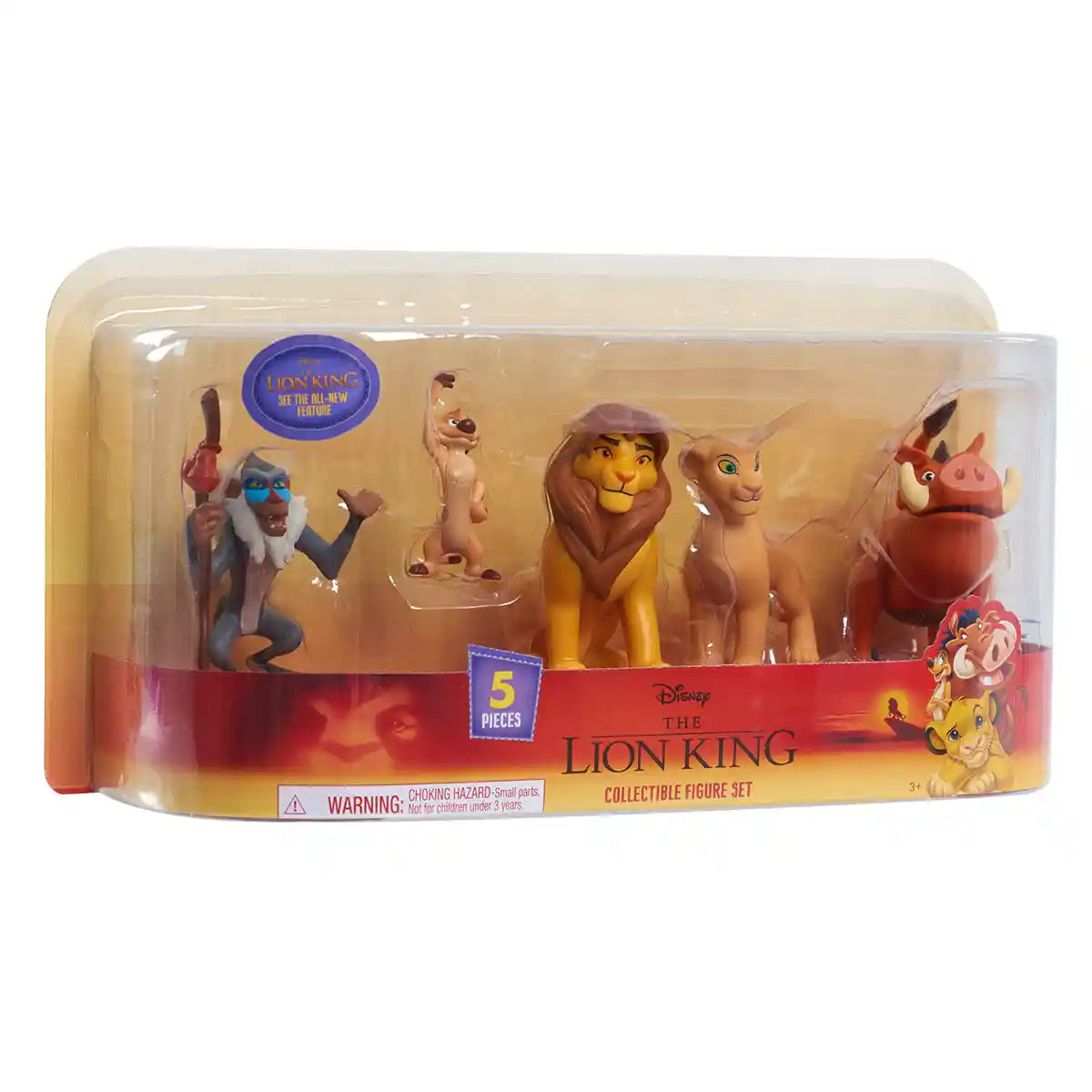 Disney The Lion King Classic Collector Figure Set with Simba, Nala, Timon, Pumbaa for Kids Ages 3+