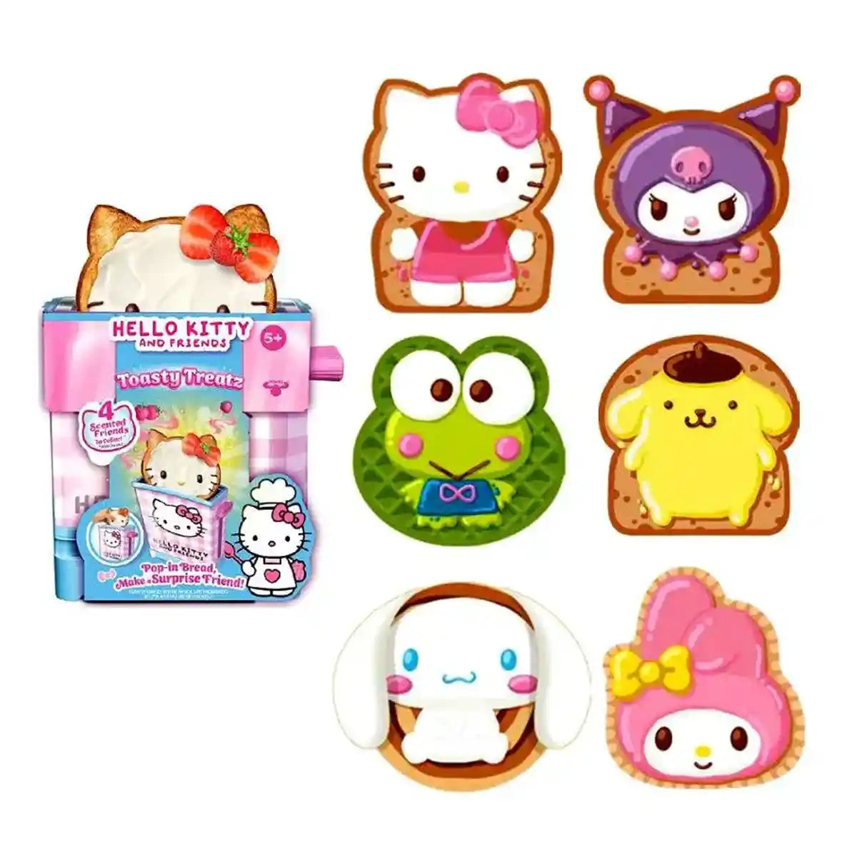 لعبة كوكيز ماكري القطيفة المحشوة برائحة مفاجأة توستي تريتز من هيلو كيتي وأصدقائها، قد يختلف الطراز، للأطفال من سن 5 سنوات فما فوق، شخصيات ألعاب تفاعلية من القطيفة