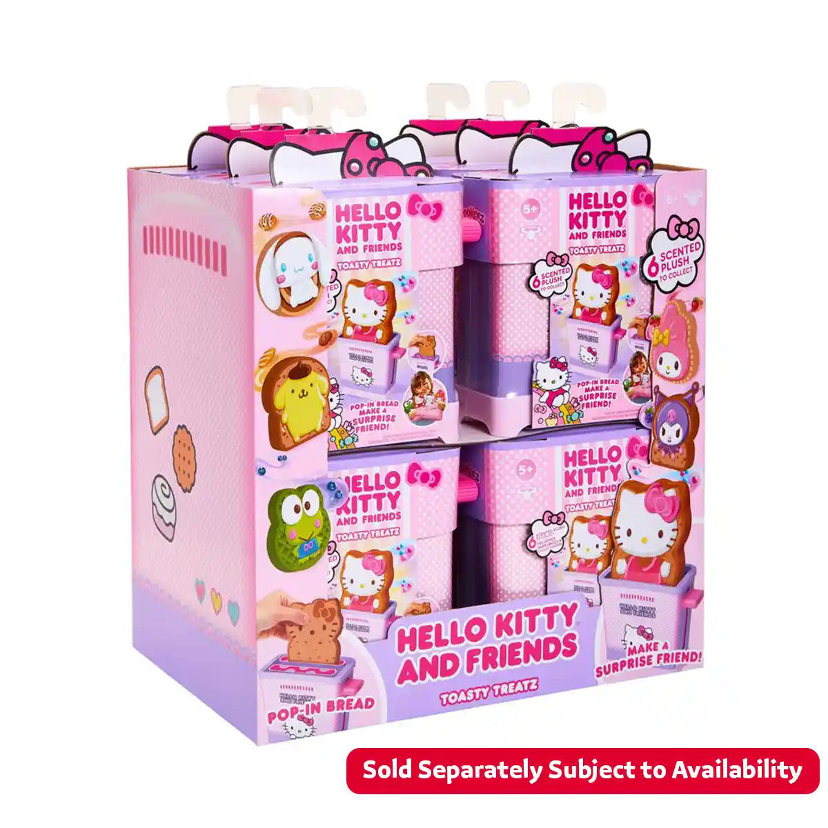 لعبة كوكيز ماكري القطيفة المحشوة برائحة مفاجأة توستي تريتز من هيلو كيتي وأصدقائها، قد يختلف الطراز، للأطفال من سن 5 سنوات فما فوق، شخصيات ألعاب تفاعلية من القطيفة