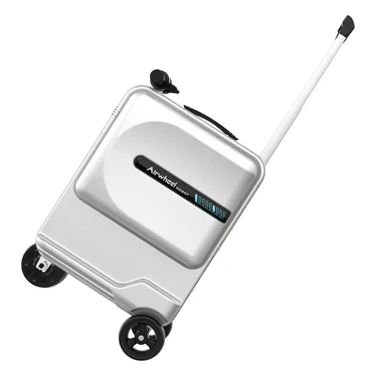 حقيبة سكوتر كهربائية Airwheel SE3MiniT، فضية اللون، خفيفة الوزن وذكية، سعة 26 لترًا، مع بطارية قابلة للإزالة معتمدة من شركة الطيران، وبنك طاقة، وسرعة 8 كم/ساعة