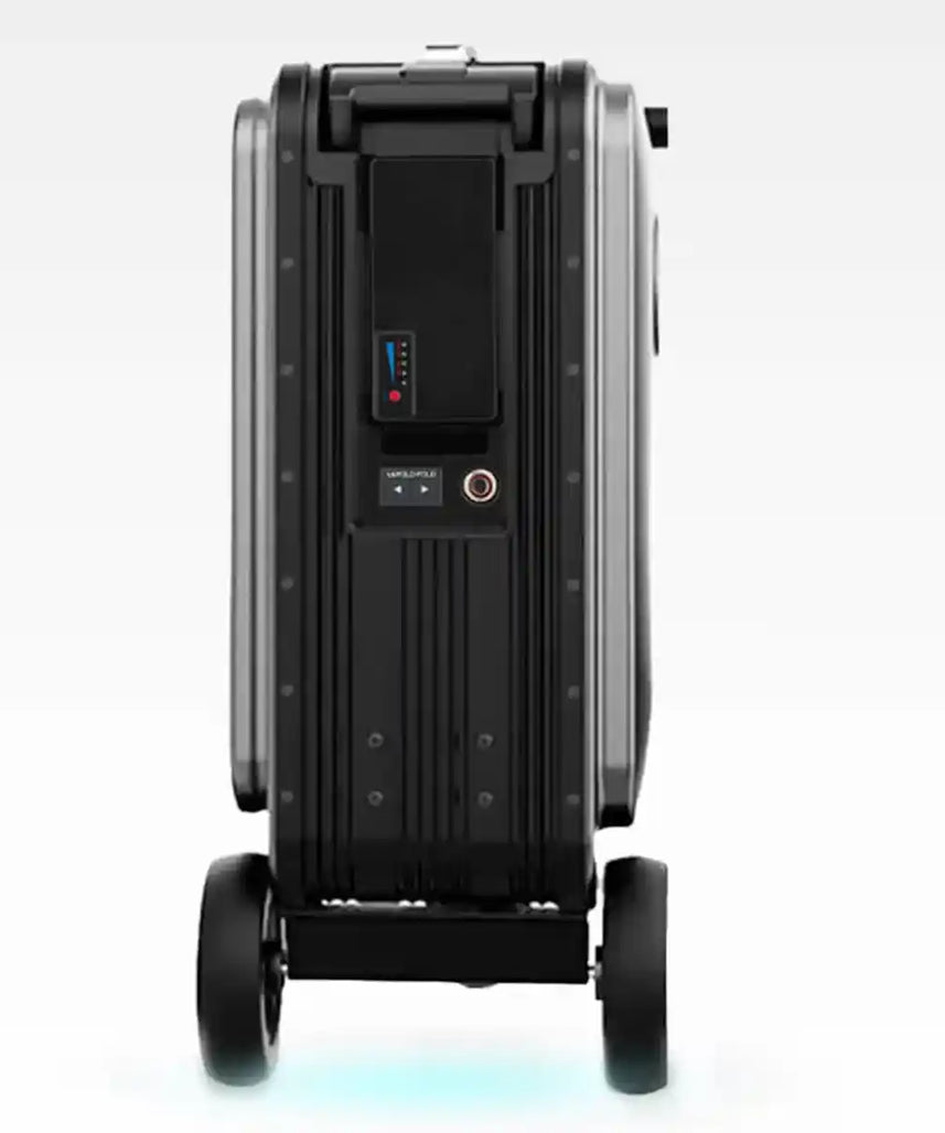 حقيبة سكوتر كهربائية Airwheel SE3SL، فضية اللون، خفيفة الوزن، 20 لترًا، مزودة بمحرك وبطارية قابلة للإزالة، ووظيفة بنك الطاقة، ومدى يصل إلى 10 كم