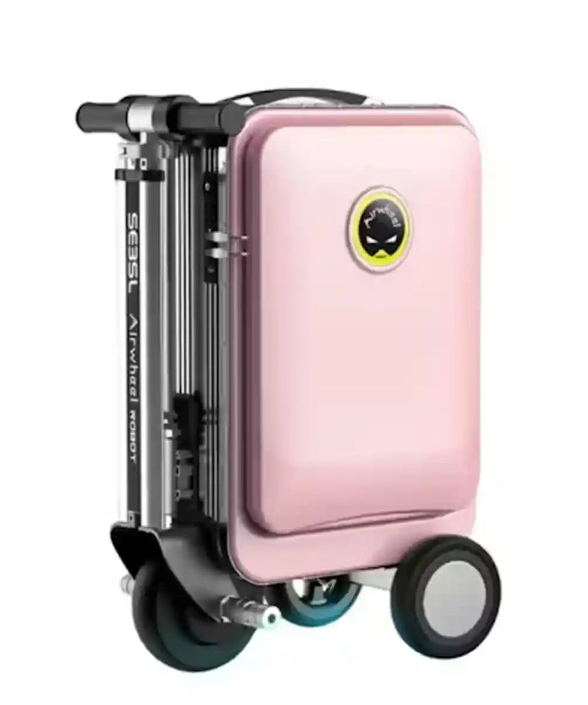 حقيبة سكوتر كهربائية Airwheel SE3SL، وردية اللون، خفيفة الوزن، سعة 20 لترًا، مزودة بمحرك وبطارية قابلة للإزالة، ووظيفة بنك الطاقة، ومدى يصل إلى 10 كم