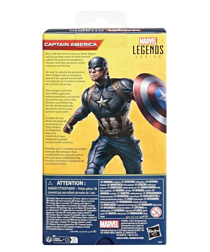 مجسم كابتن أمريكا من مارفل ليجندز أفينجرز إند جيم، مقاس 6 بوصات - G0607