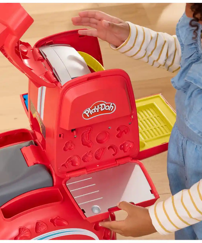 مجموعة لعب سكوتر توصيل البيتزا من بلاي دوه - فنون العجين والرمل، لعبة أطفال عالية الجودة، متينة وتعليمية، مناسبة للأطفال من عمر 10 أشهر فما فوق