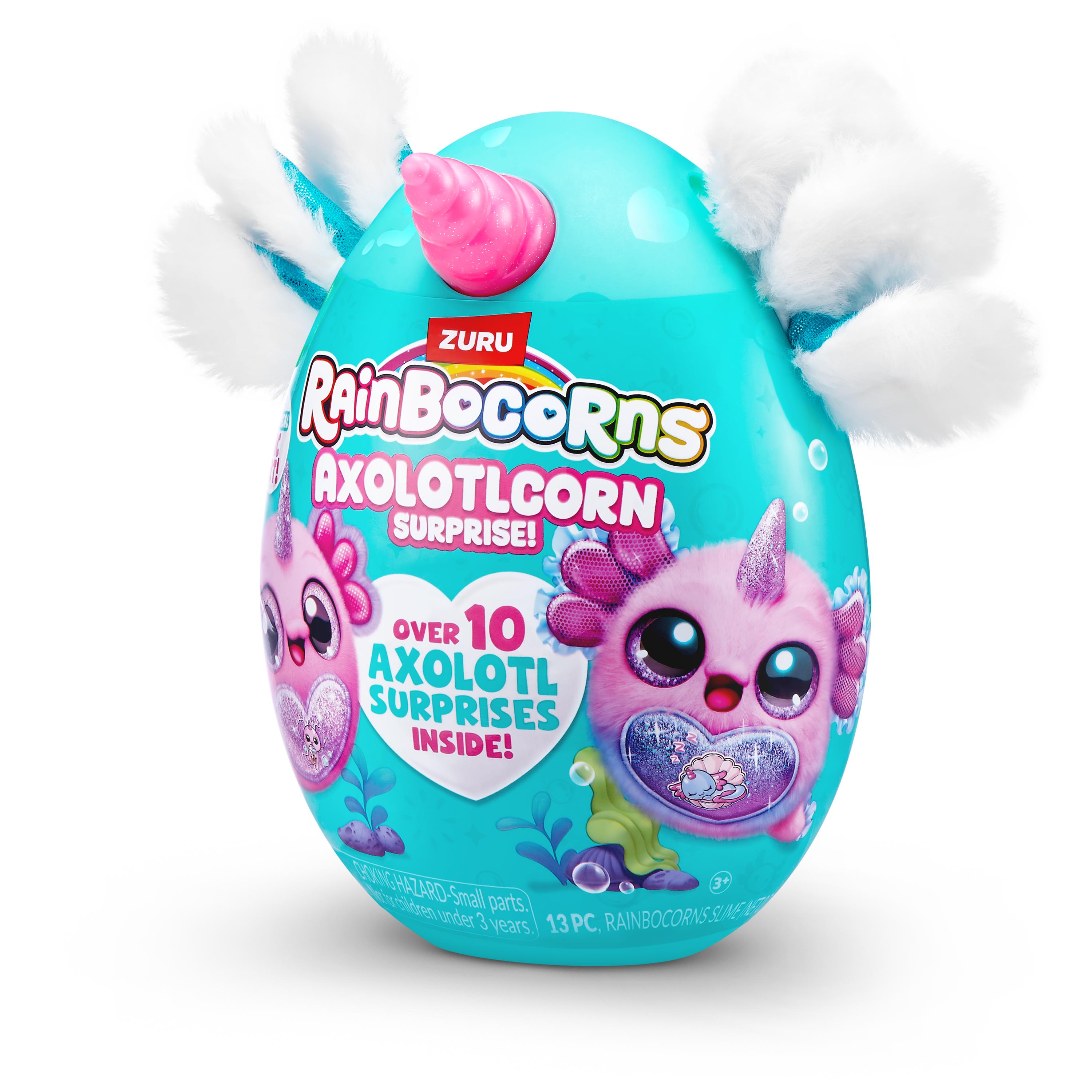 Rainbocorns Axolotlcorn Surprise Plush, Collectible Toy for Girls, Age 3+