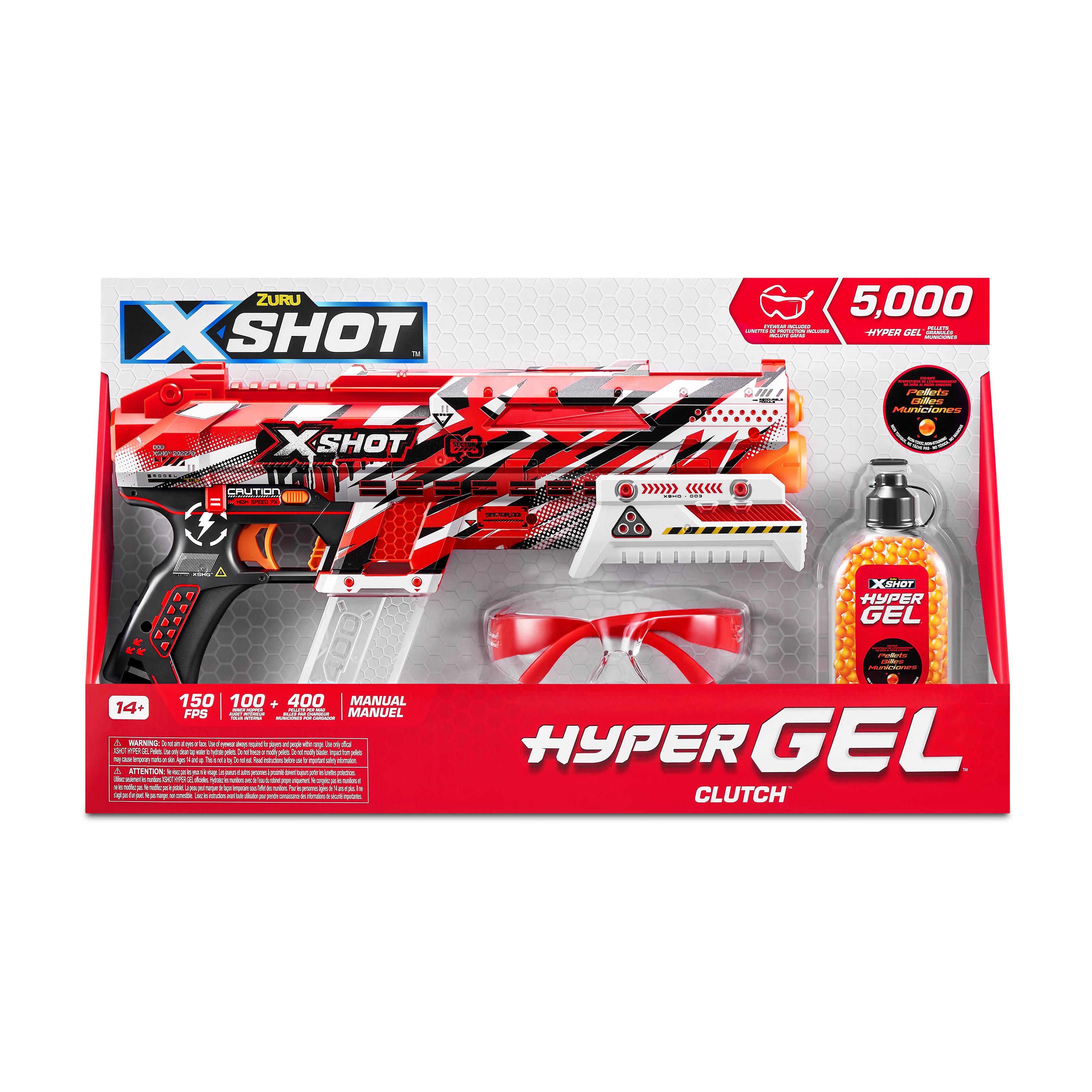 X Shot Hyper Gel Small Blaster 5000 Gellets, Gel Blaster Toy Gun for Boys, Age 14+