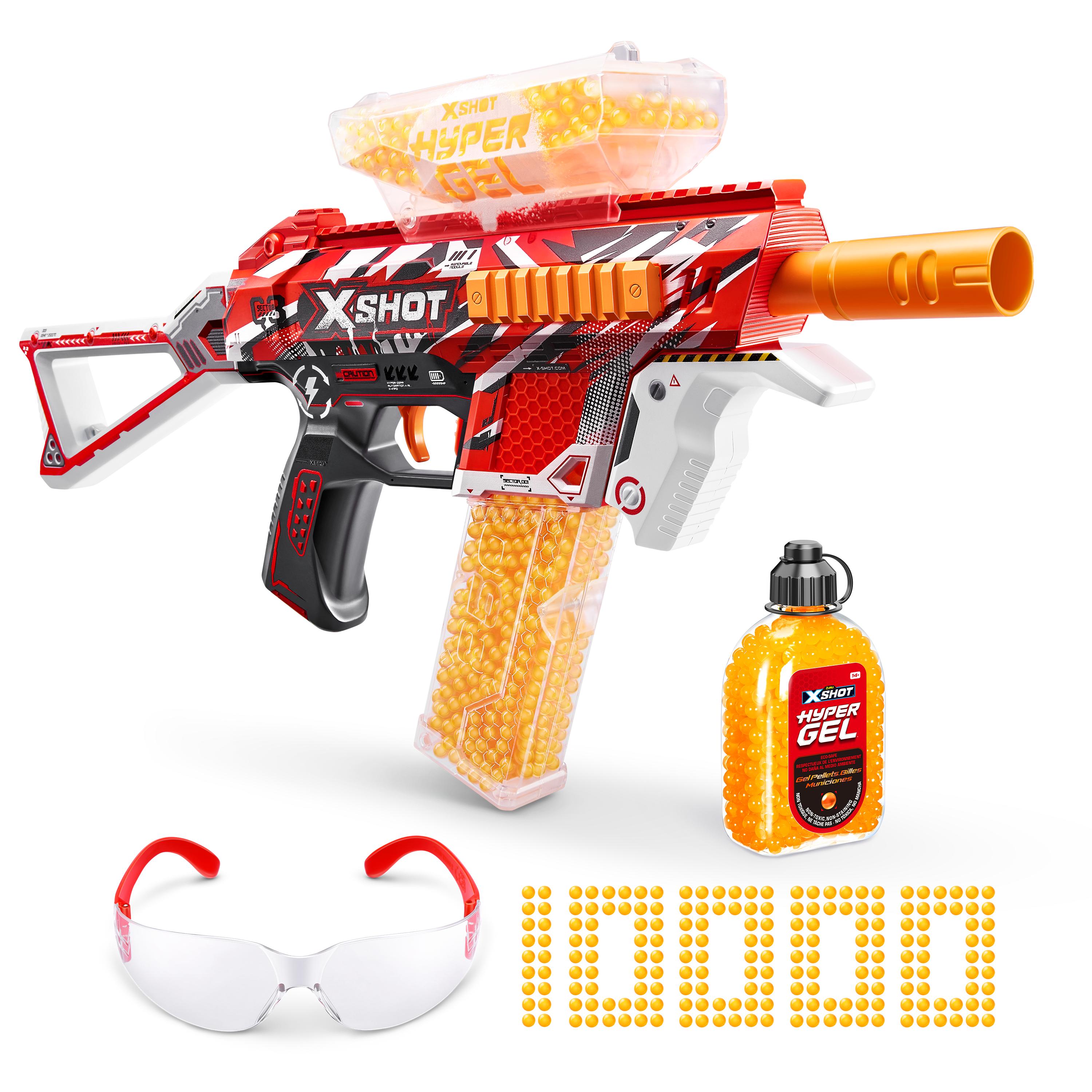 X Shot Hyper Gel Medium Blaster with 10000 Gellets, Shooting Toy for Boys, Age 14+