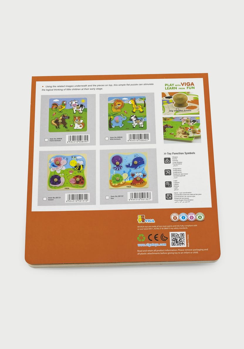 لعبة أحجية فيجا وايلد أنيملز، مكونة من 4 قطع، مصنوعة من الخشب من مونتيسوري، تُنمّي المهارات الحسية والإدراكية والحركية الدقيقة، غير سامة وصديقة للبيئة، مناسبة للأولاد والبنات من عمر 12 شهرًا فما فوق.