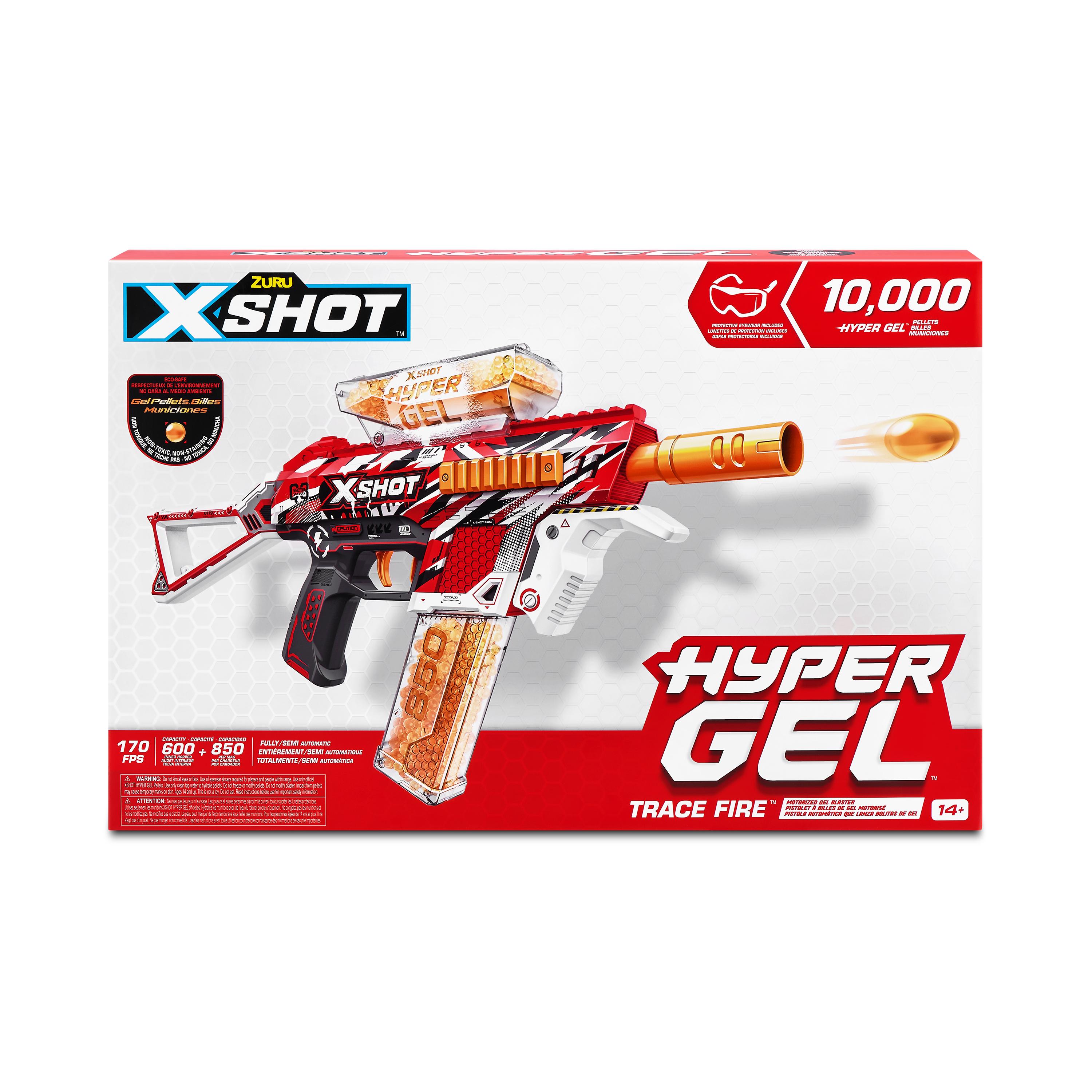 X Shot Hyper Gel Medium Blaster with 10000 Gellets, Shooting Toy for Boys, Age 14+