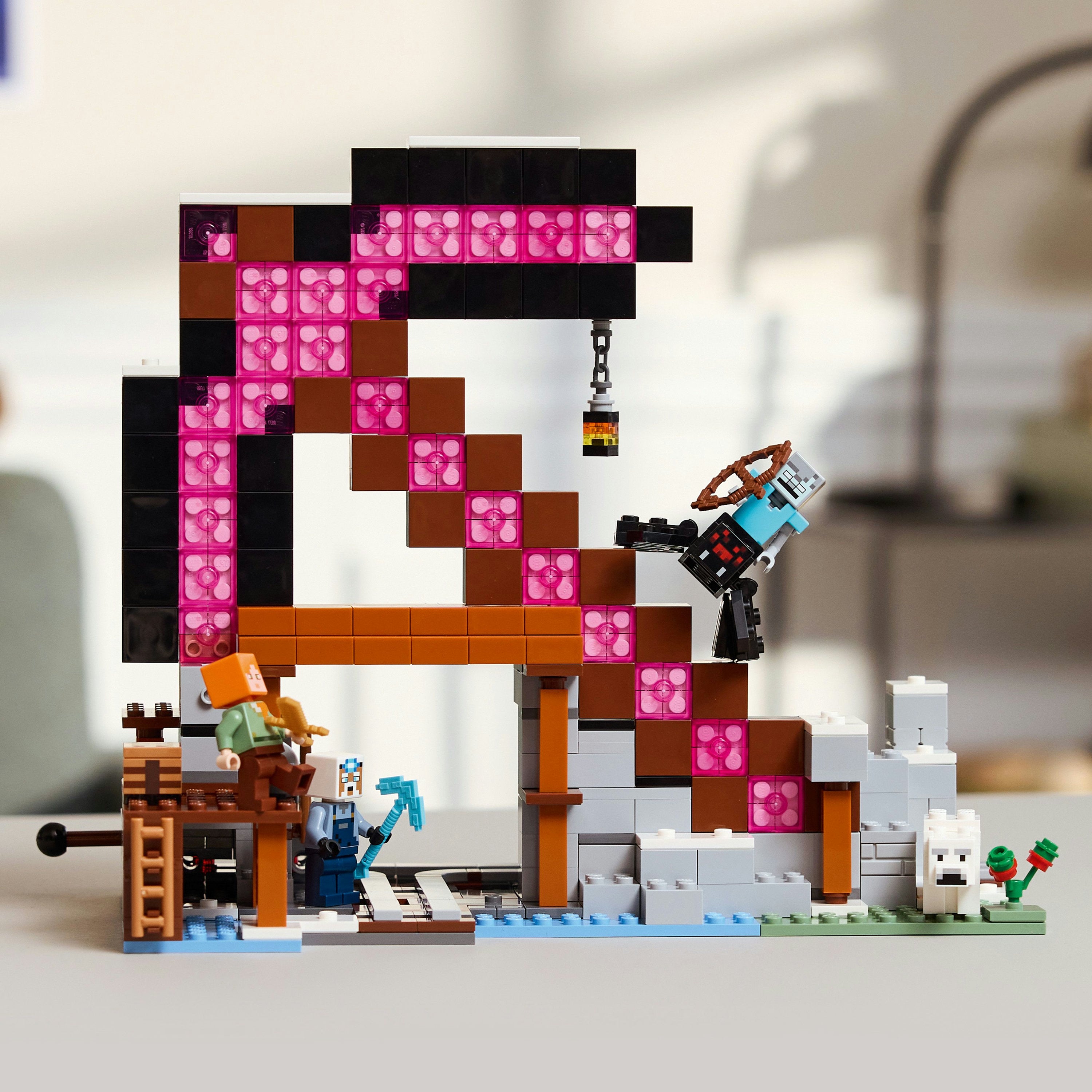 LEGO 21277 The Pickaxe Mine V29 Minecraft Building Set for Boys 8+ Creative Mining Adventure