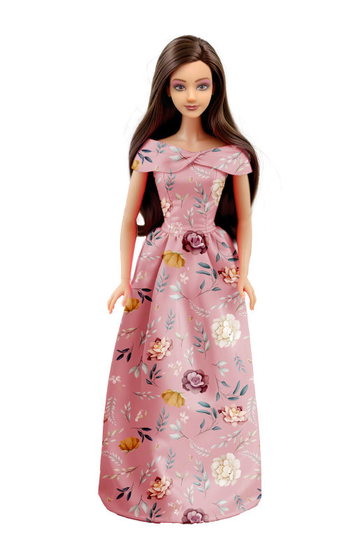 Title: Fulla Gown Collection Doll with Elegant Dress and Accessories, Fashion Doll for Girls Age 3+, Ideal for Pretend Play Storytelling and Display