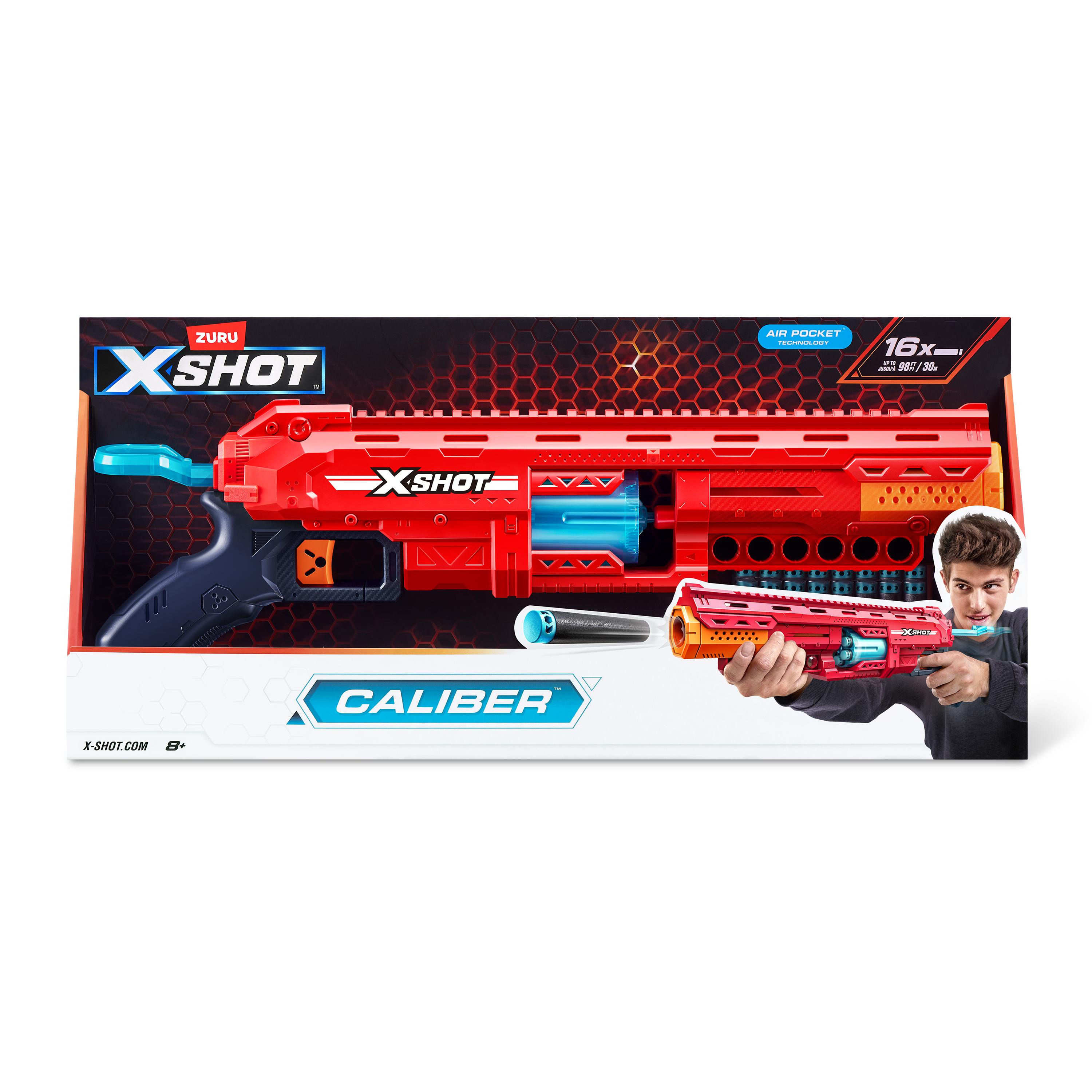 X-Shot Excel Caliber S1 Blaster, High Performance Foam Dart Gun Toy for Boys & Girls, Age 8+