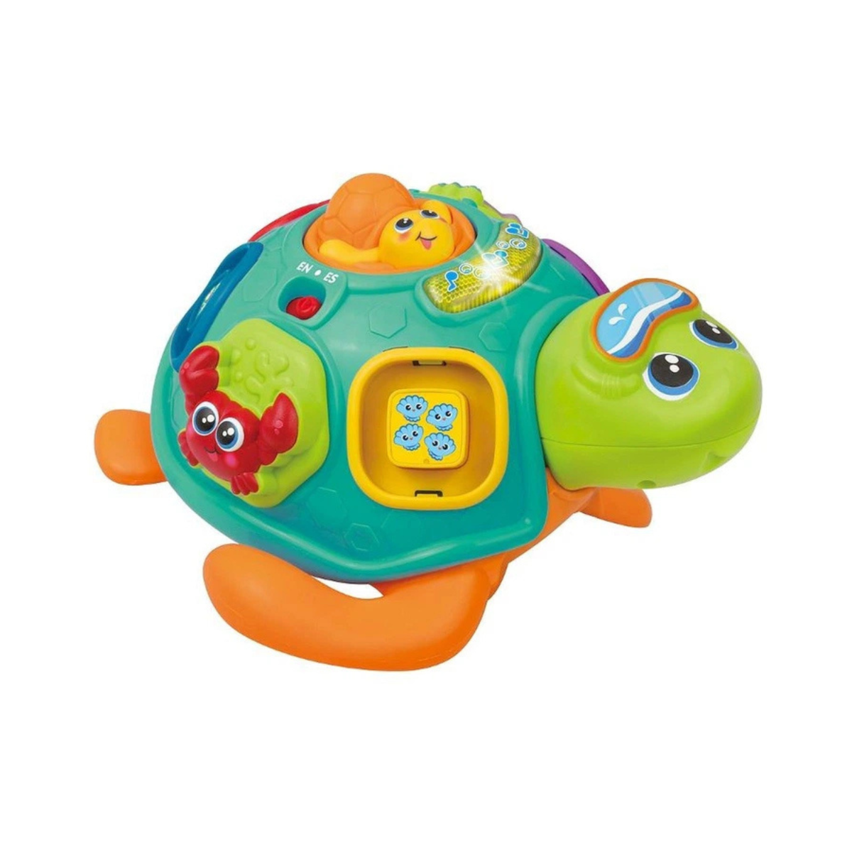Winfun Tadzio Turtle Interactive Toy, Shape Sorter, Pull-Along Educational Toy for Toddlers, Light and Music, Ages 6 Months+