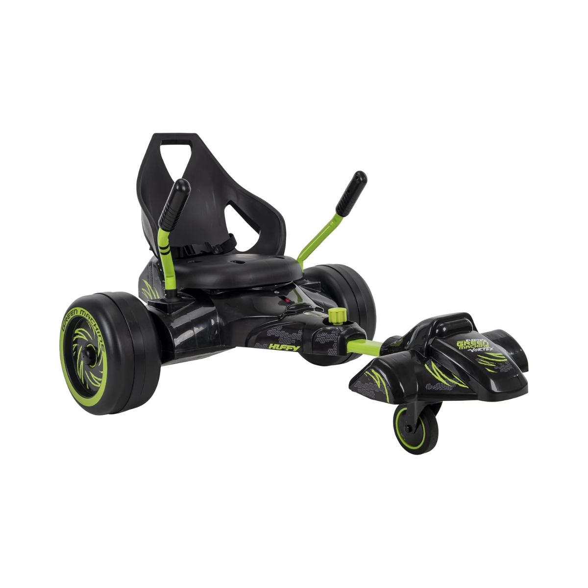 Huffy Green Machine Drift Trike for Kids, Pedal Powered Ride On with 360 Degree Spins and Drifts, Dual Stick Steering and Bucket Seat, Outdoor Ride On Toy for Ages 8Y+