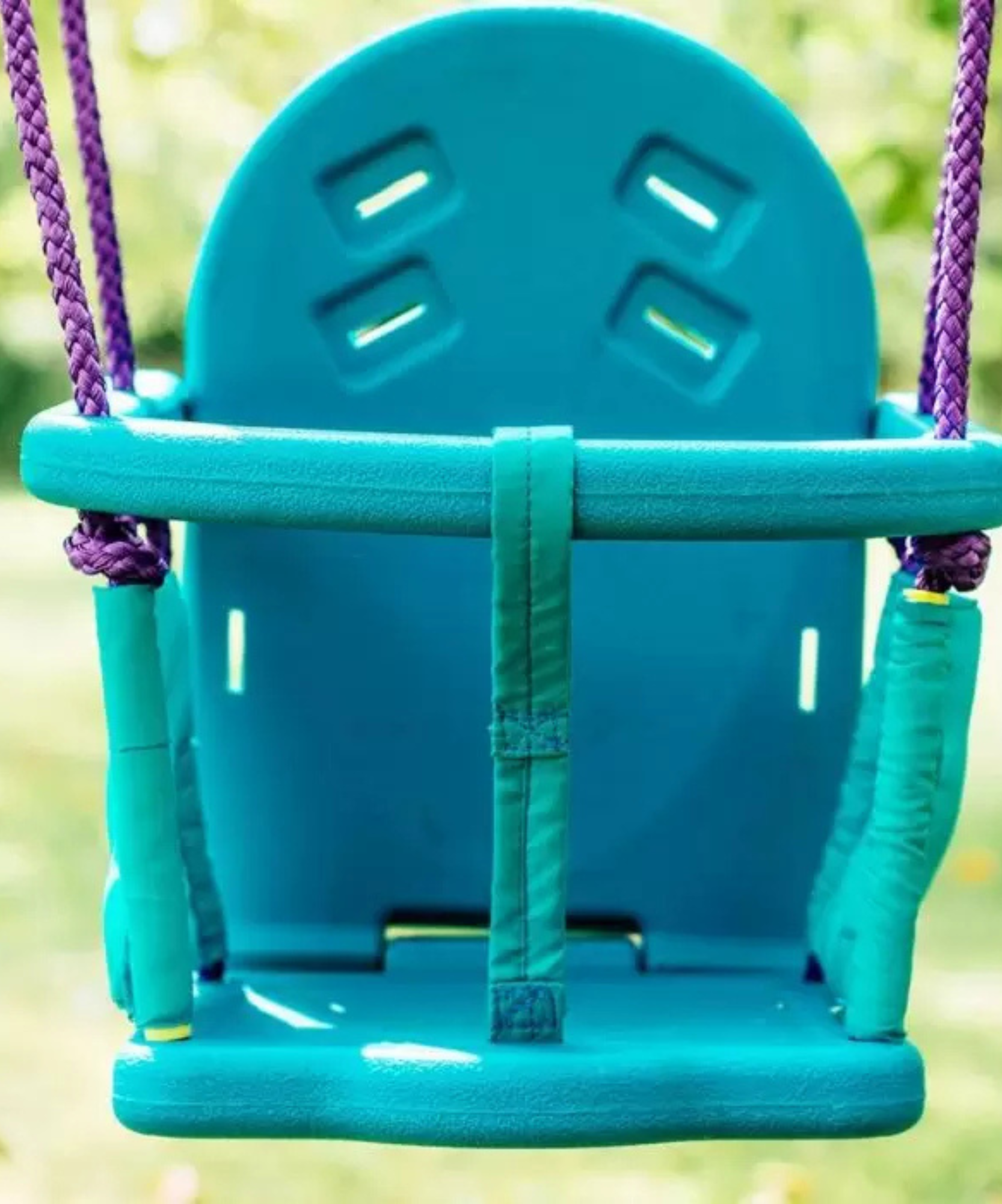 مجموعة أرجوحة معدنية 2 في 1 من بلام، أرجوحة خارجية مع إمكانية تعديل الارتفاع ومقاعد قابلة للتبديل، سعة وزن 50 كجم، مناسبة للأطفال من الأولاد والبنات من سن 12 شهرًا فما فوق، لون أزرق