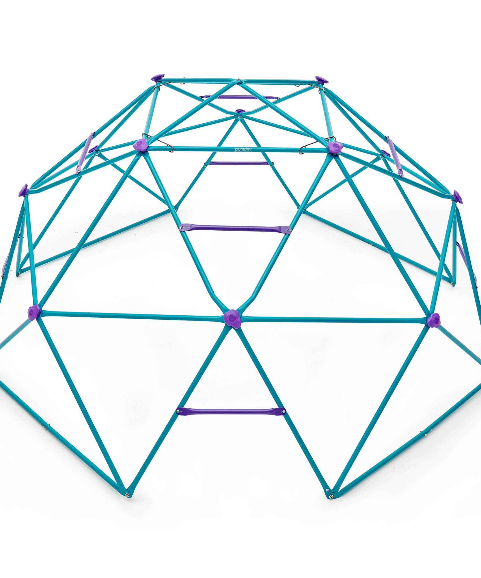 قبة معدنية للتسلق من Plum Phobos، سهلة التجميع في الفناء الخلفي ذات شكل هندسي مع سعة وزن 250 كجم، لعبة صالة ألعاب رياضية خارجية مناسبة للأطفال من الأولاد والبنات من سن 3 سنوات فما فوق