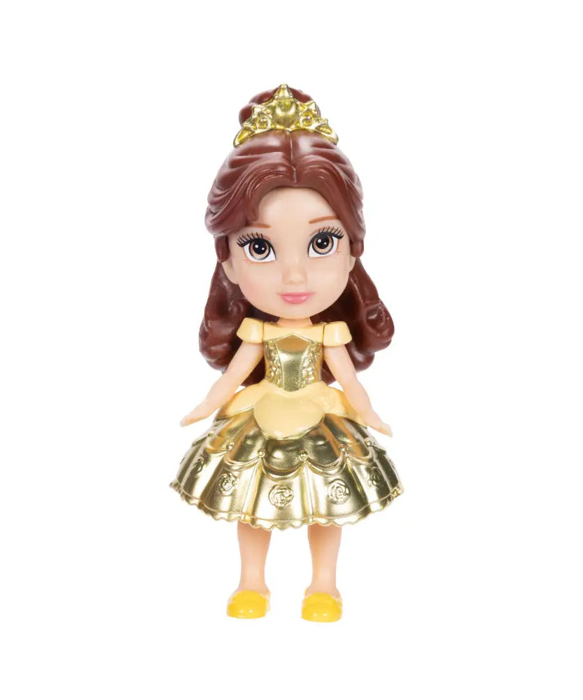 دمى ديزني برنسيس وفروزن الصغيرة للأطفال الصغار مقاس 3 بوصات قابلة للتجميع، تتضمن موانا، بيل، مولان، تيانا، إلسا، كريستوف، سفين، أولاف، والمزيد - لعبة تظاهرية للبنات من سن 3 سنوات فما فوق