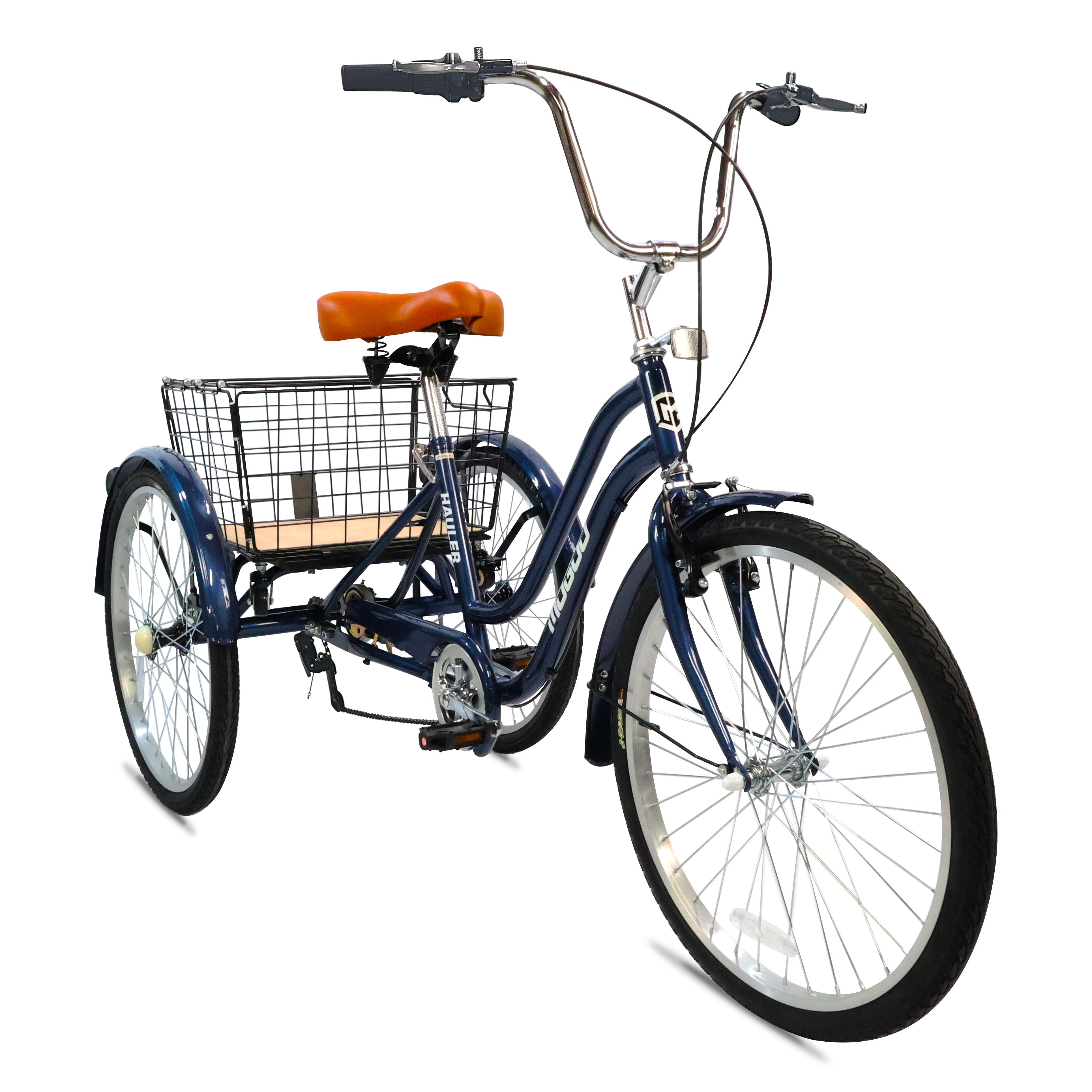 Hauler 6 Speed Adult Tricycle - 24 inch - Blue
