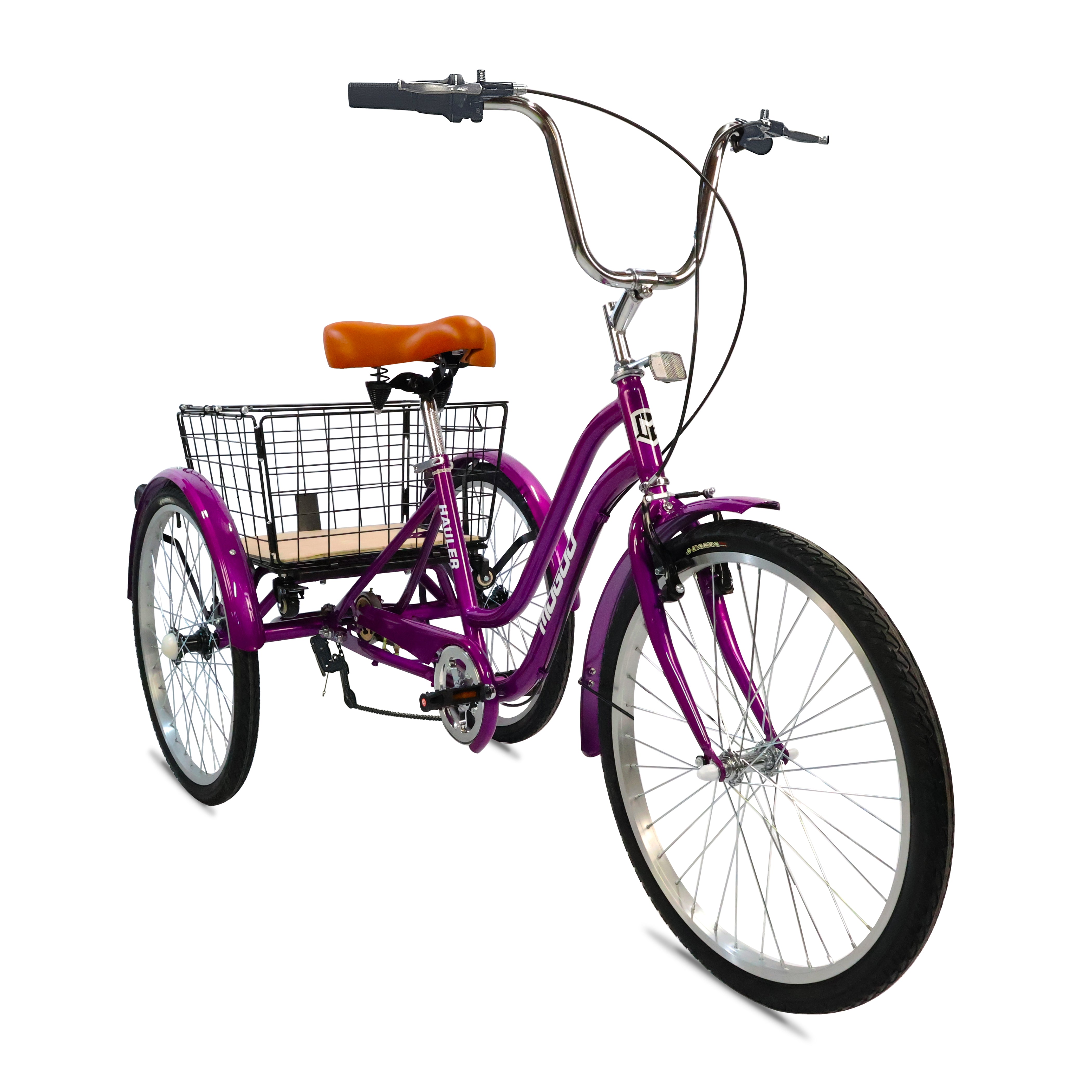 Hauler 6 Speed Adult Tricycle - 24 inch - Purple