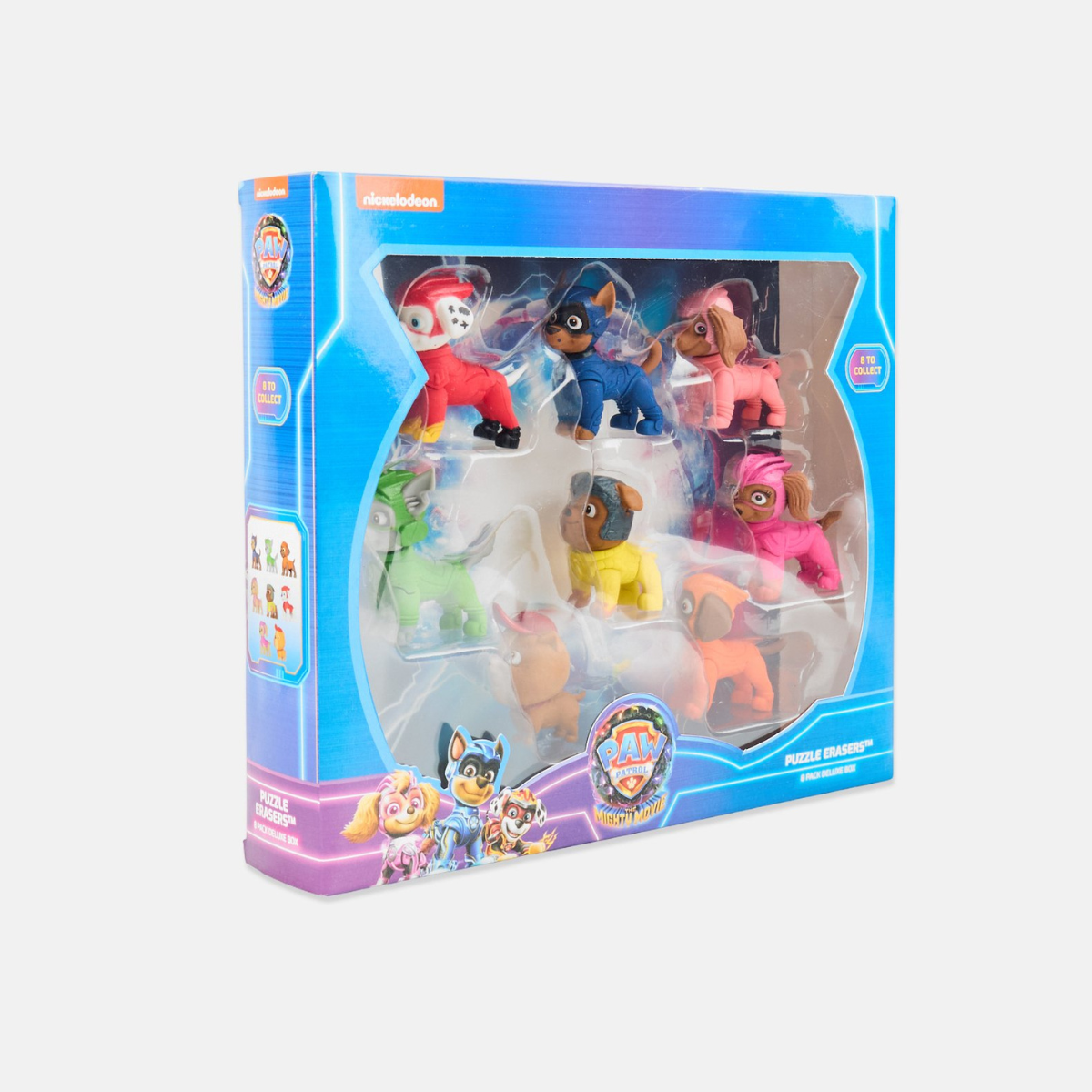 Paw Patrol The Mighty Movie 3D Puzzle Erasers, Surprise Collectible Figures for Kids, 1pk / 3pk / 8pk, PAW Patrol Pup Toys for Boys & Girls, School, Travel, Party Favors