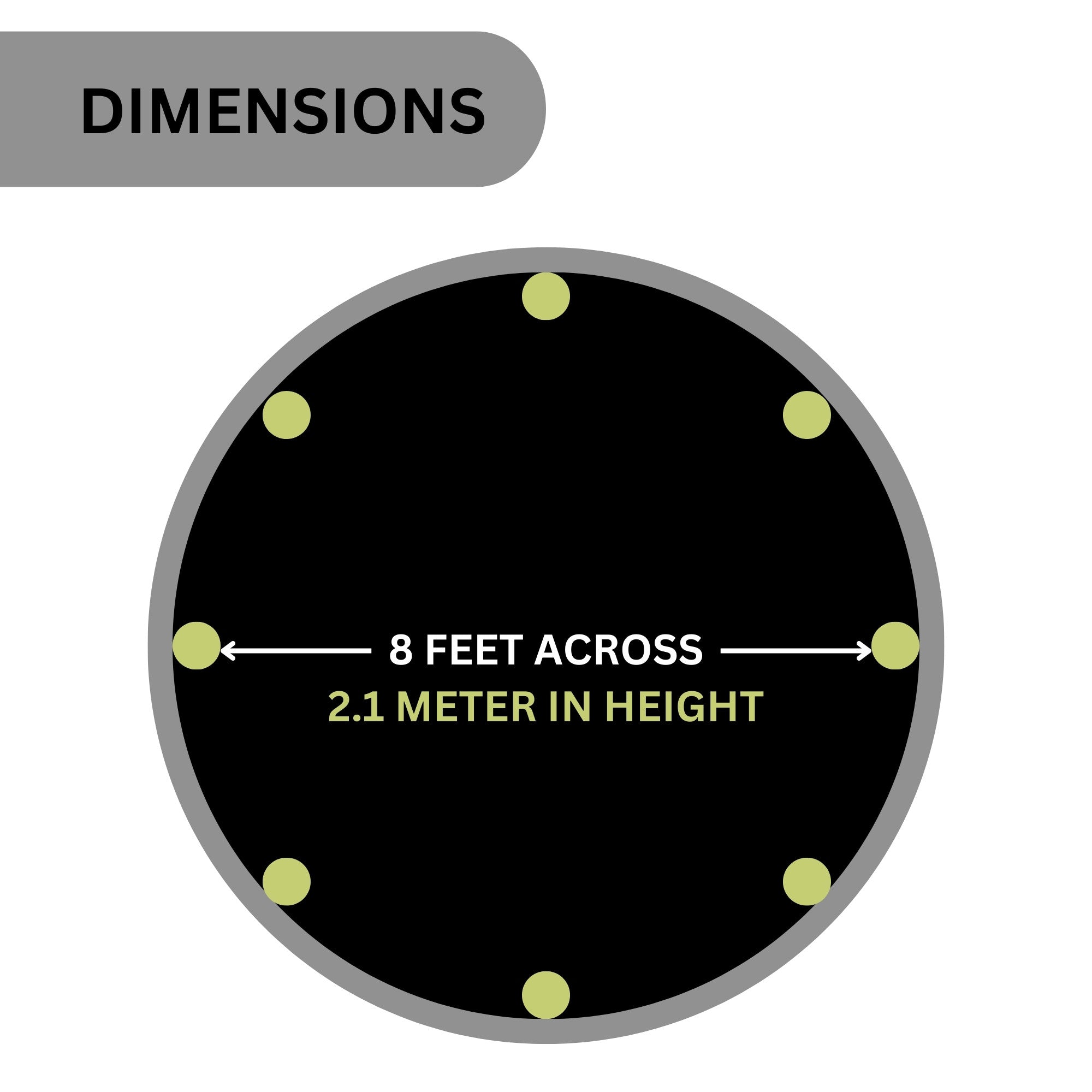 ترامبولين بلام 8 أقدام سبرينغسيف جامبر مع سياج وشبكة أمان ووسادة إسفنجية للحماية، لعبة ترفيهية خارجية مستقرة مع حماية من الأشعة فوق البنفسجية والصدأ والطقس، مناسبة للأطفال من سن 6 سنوات فما فوق