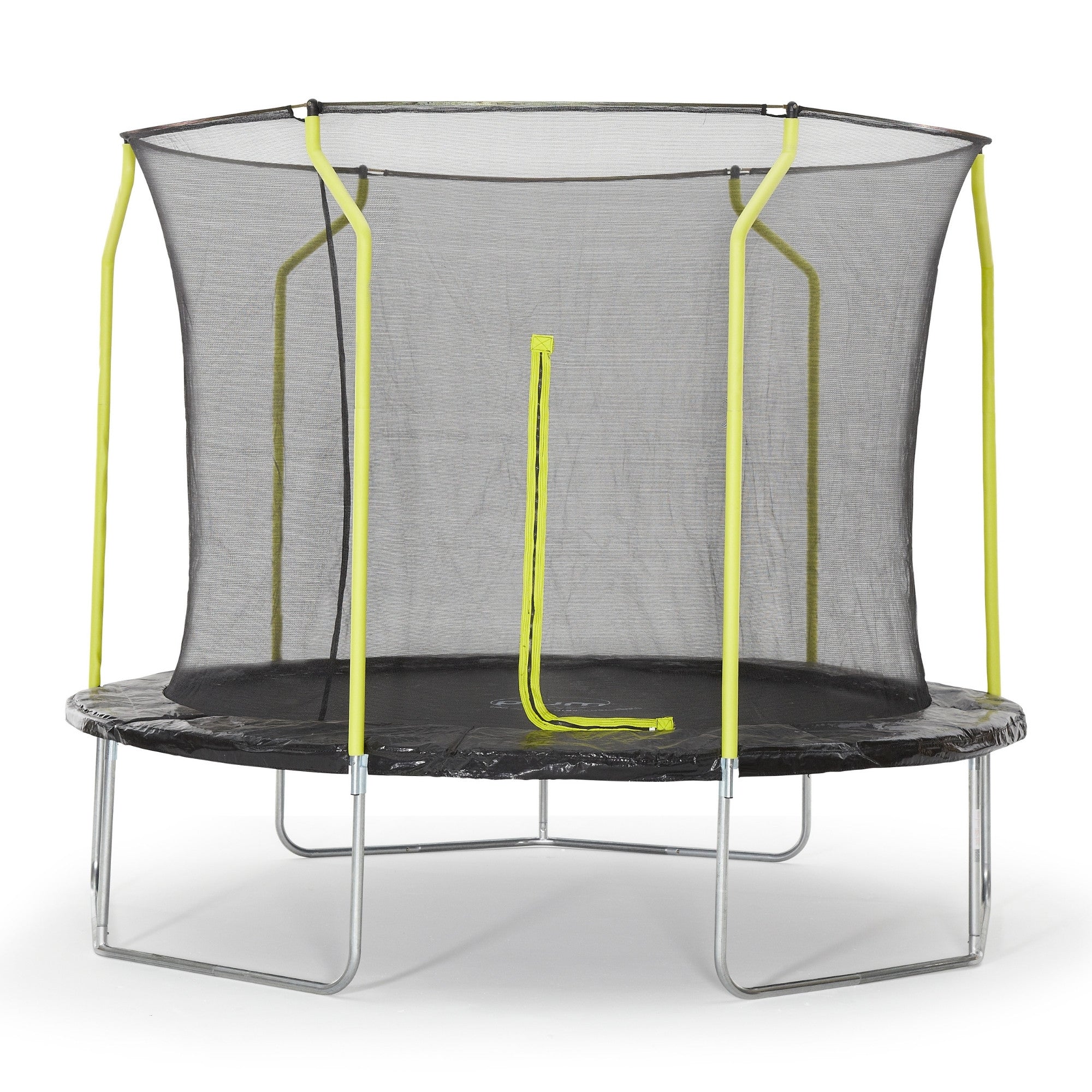 ترامبولين بلام سبرينغ سيف جامبر بطول 10 أقدام مع سياج وشبكة أمان ووسادة إسفنجية للحماية، لعبة ترفيهية خارجية مستقرة مع حماية من الأشعة فوق البنفسجية والصدأ والطقس، مناسبة للأطفال من سن 6 سنوات فما فوق