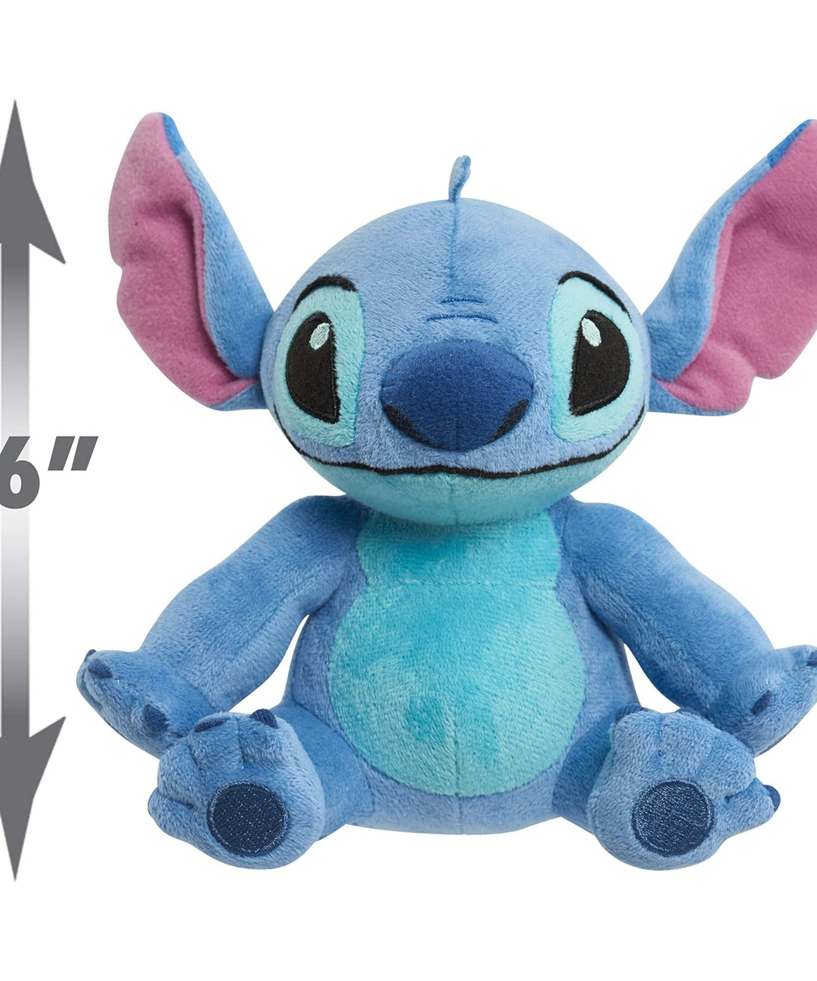 لعبة ديزني ليلو وستيتش المحشوة برائحة الغرزة مقاس 6 بوصات (15 سم) مع إصدار صوتي، ناعمة ومحبوبة، لعبة أطفال مرخصة رسميًا من جاست بلاي، للأولاد والبنات، من عمر سنتين فما فوق