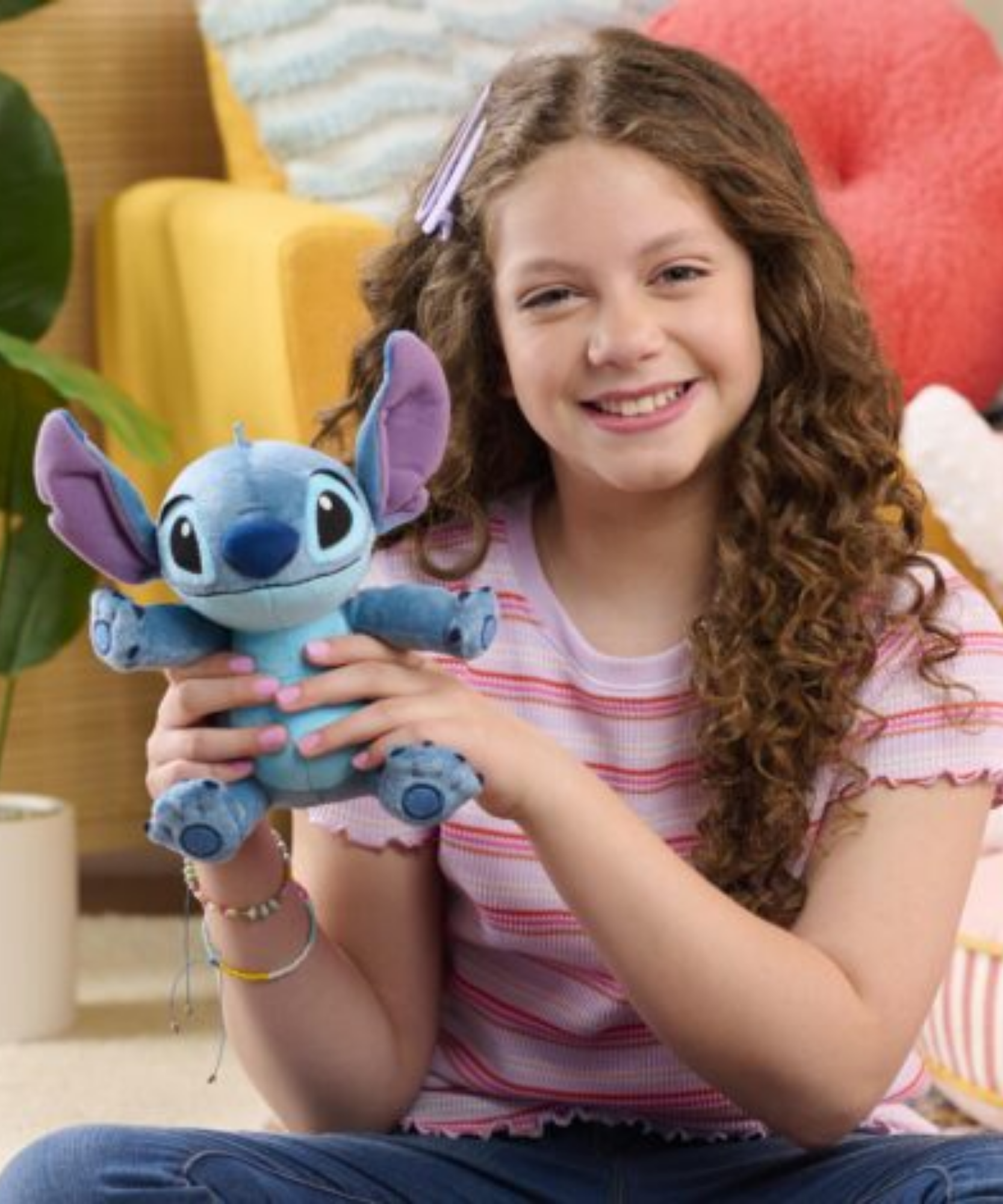 لعبة ديزني ليلو وستيتش المحشوة برائحة الغرزة مقاس 6 بوصات (15 سم) مع إصدار صوتي، ناعمة ومحبوبة، لعبة أطفال مرخصة رسميًا من جاست بلاي، للأولاد والبنات، من عمر سنتين فما فوق