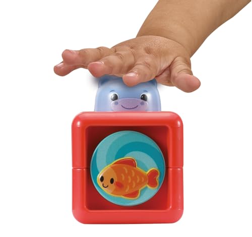 VTech Baby Pop-a-Block Truck, Interactive Learning Toy, Sensory Toy, Develops Motor Skills, Teaches Numbers, Shapes and Textures, Suitable for Ages 6, 9, 12 Months Plus, English Version