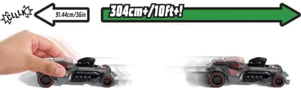 Hot Wheels Pull-Back Speeders 1:43 Scale Toy Car, Pull Back and Release for Instant Racing Fun