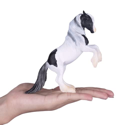 MOJO Irish Cob Stallion Figurine, Hand-Painted Farm & Horses Model, Realistic Collectible Toy, Educational Diorama Figure, Ages 3+