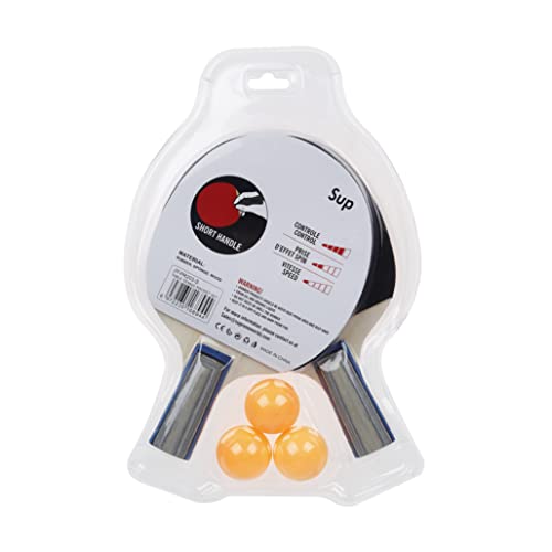 Supreme Sports Short Handle Table Tennis Racket Set 5-Pieces