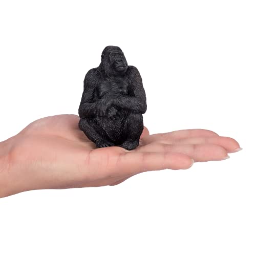MOJO Gorilla Female Figurine, Hand-Painted Wildlife Toy, Realistic Collectible PVC Model, Educational Diorama Figure, Ages 3+