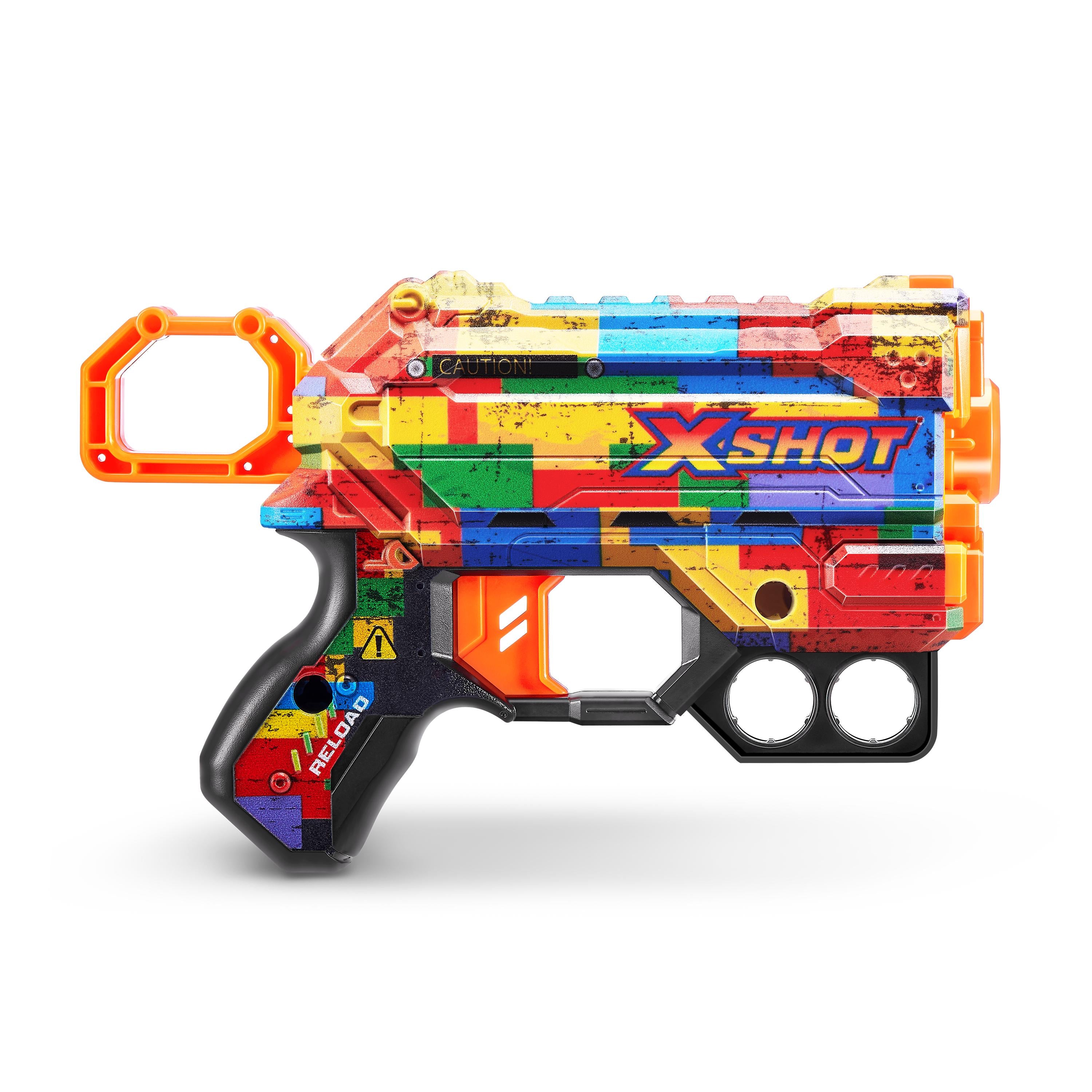 X Shot Skins Menace Blaster, Compact Foam Dart Gun for Boys, Age 8+