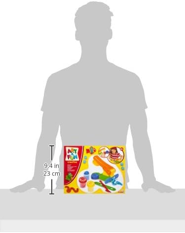 Simba Art & Fun Dough Press, 3 x 50g Modelling Dough with Templates and Knife for Kids 3+