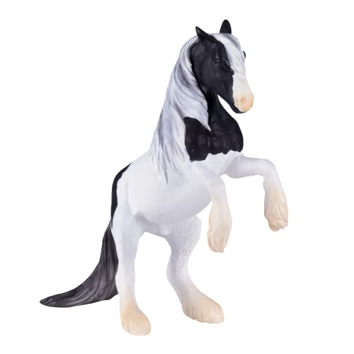 MOJO Irish Cob Stallion Figurine, Hand-Painted Farm & Horses Model, Realistic Collectible Toy, Educational Diorama Figure, Ages 3+