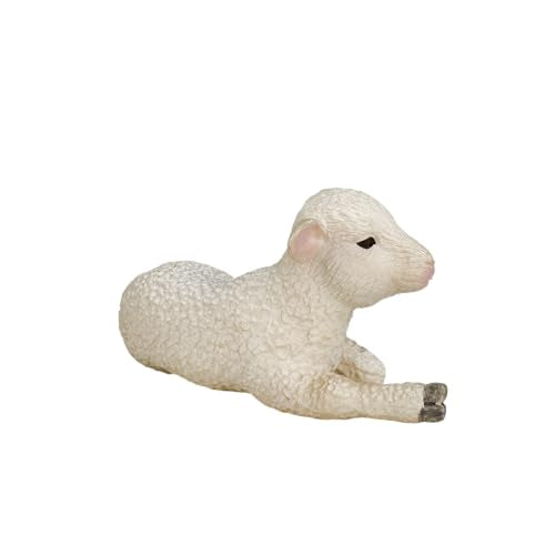 MOJO Farm Animal Collection Lamb Figurine Hand-Painted Realistic Educational Toy for Kids and Collectors Ages 3 and Up