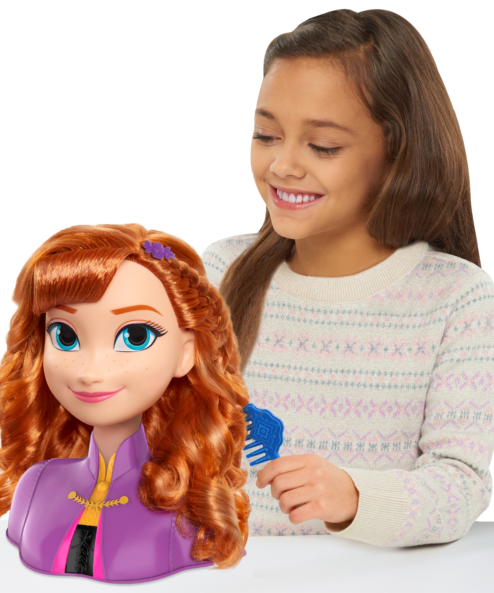 مجموعة لعب تظاهرية بشعر أحمر من ديزني برنسيس، مكونة من 14 قطعة مع ملحقات، تتضمن آنا، مقاس 8 بوصات، لعبة لعب أدوار مرخصة رسميًا للأطفال من سن 3 سنوات فما فوق من جاست بلاي