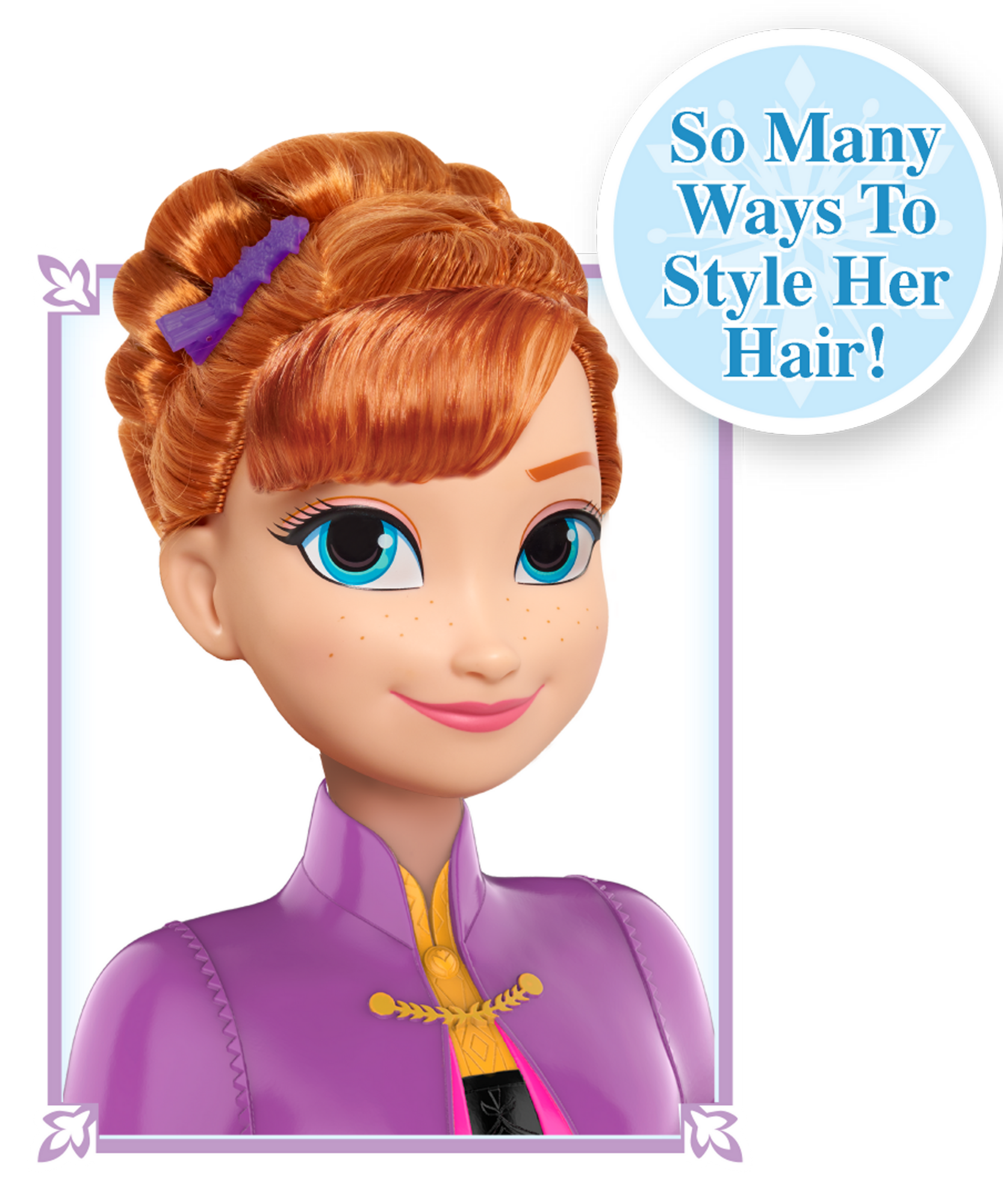 مجموعة لعب تظاهرية بشعر أحمر من ديزني برنسيس، مكونة من 14 قطعة مع ملحقات، تتضمن آنا، مقاس 8 بوصات، لعبة لعب أدوار مرخصة رسميًا للأطفال من سن 3 سنوات فما فوق من جاست بلاي