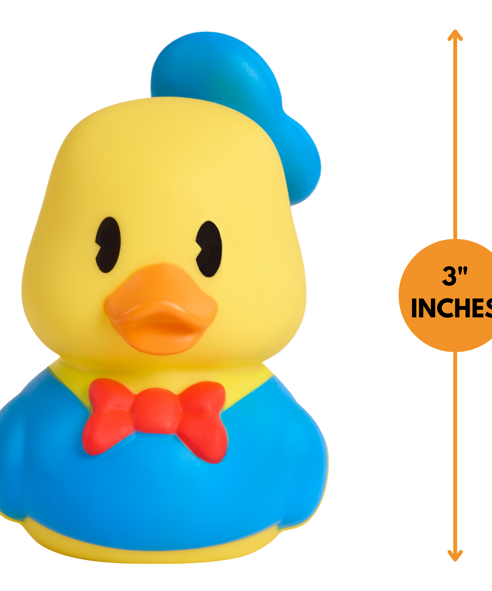 لعبة البطة المطاطية العائمة دونالد داك من ديزني دكالوز، مقاس 3 بوصات، قابلة للتجميع، لعبة حمام مرخصة رسميًا، مناسبة للأولاد والبنات من عمر سنتين فما فوق