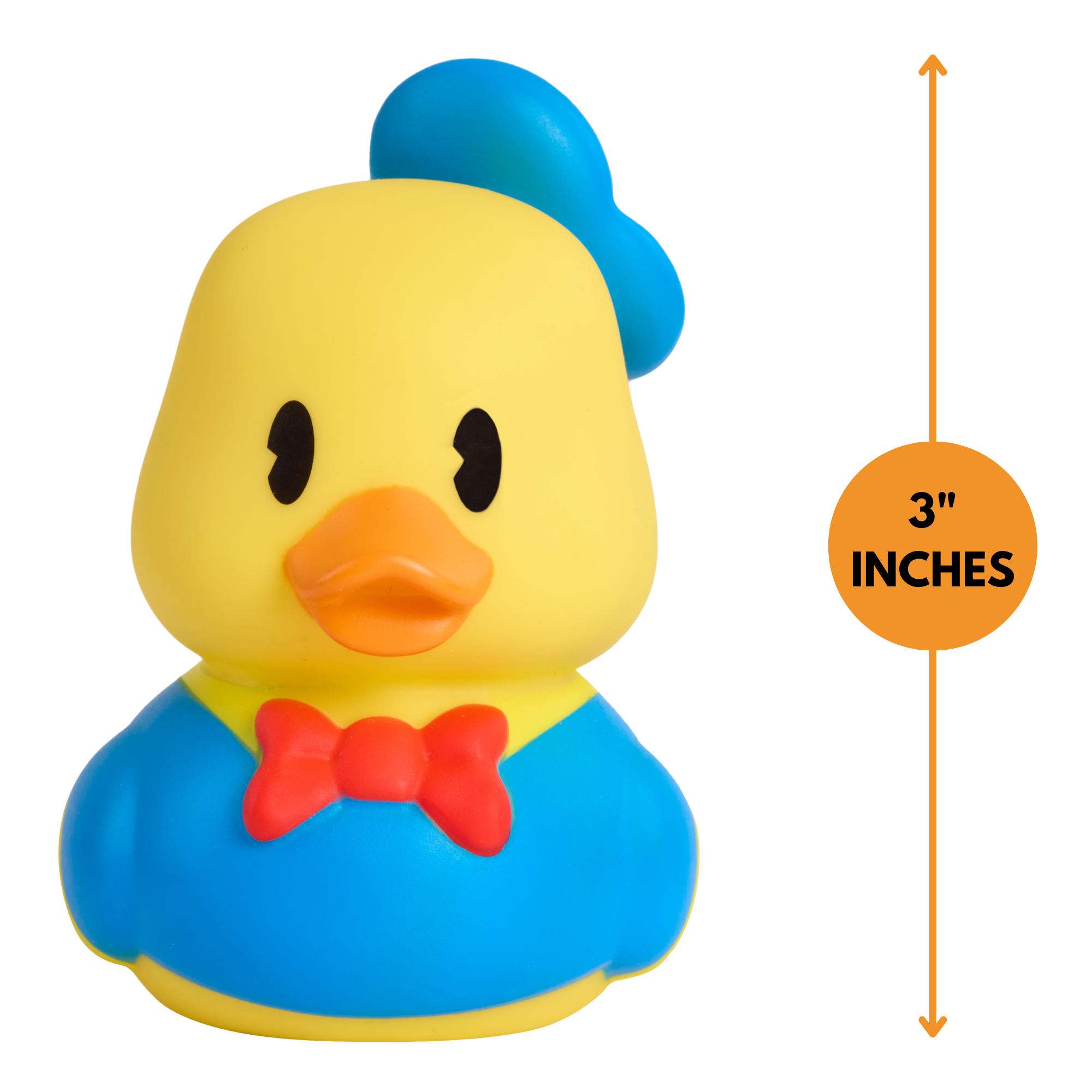 لعبة البطة المطاطية العائمة دونالد داك من ديزني دكالوز، مقاس 3 بوصات، قابلة للتجميع، لعبة حمام مرخصة رسميًا، مناسبة للأولاد والبنات من عمر سنتين فما فوق