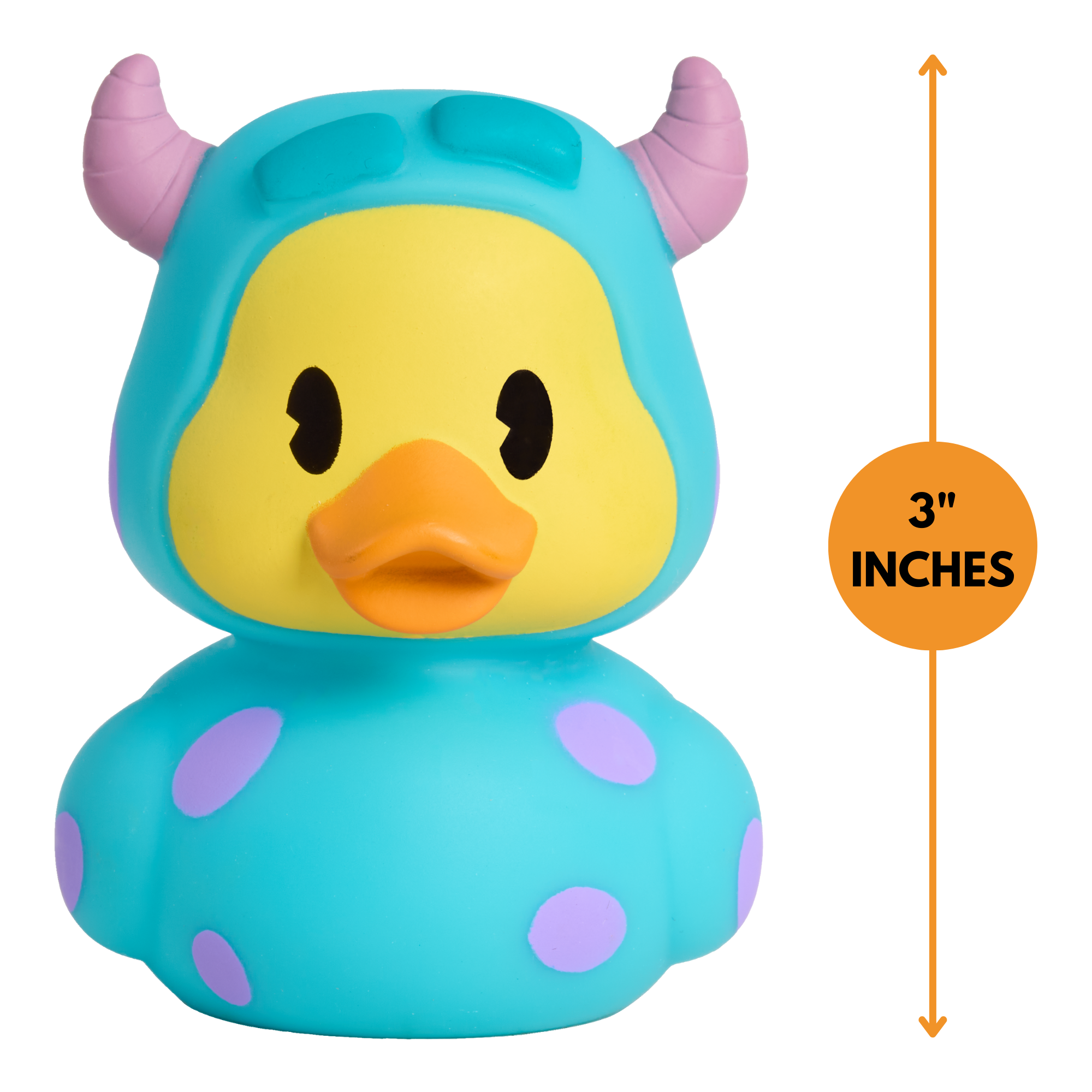 لعبة البطة المطاطية العائمة سولي من ديزني دكالوز مقاس 3 بوصات، تمثال بطة قابل للتجميع، لعبة حمام مرخصة رسميًا مناسبة للأولاد والبنات من عمر سنتين فما فوق