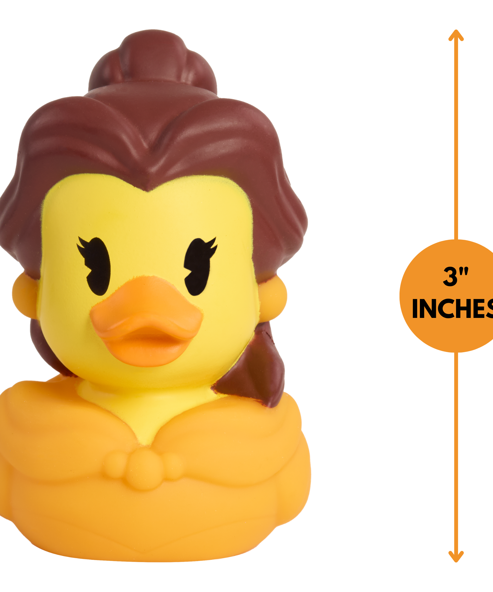 لعبة البطة المطاطية العائمة بيل من ديزني دكالوز مقاس 3 بوصات، تمثال بطة قابل للتجميع، لعبة حمام مرخصة رسميًا مناسبة للأولاد والبنات من عمر سنتين فما فوق