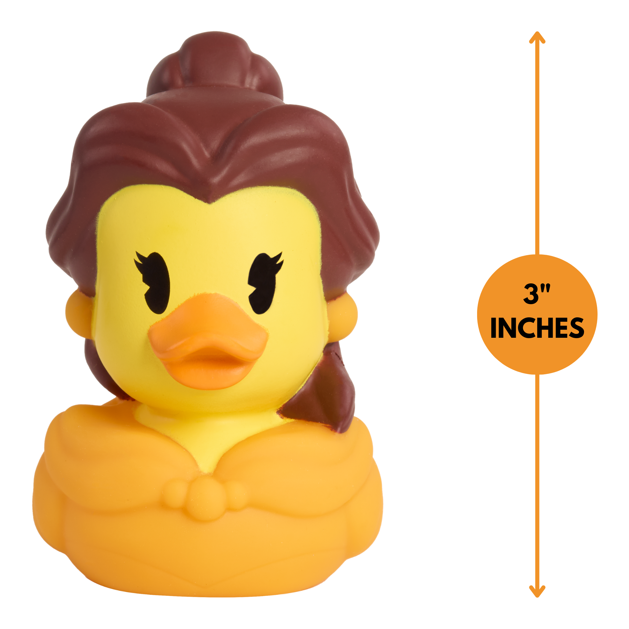 لعبة البطة المطاطية العائمة بيل من ديزني دكالوز مقاس 3 بوصات، تمثال بطة قابل للتجميع، لعبة حمام مرخصة رسميًا مناسبة للأولاد والبنات من عمر سنتين فما فوق