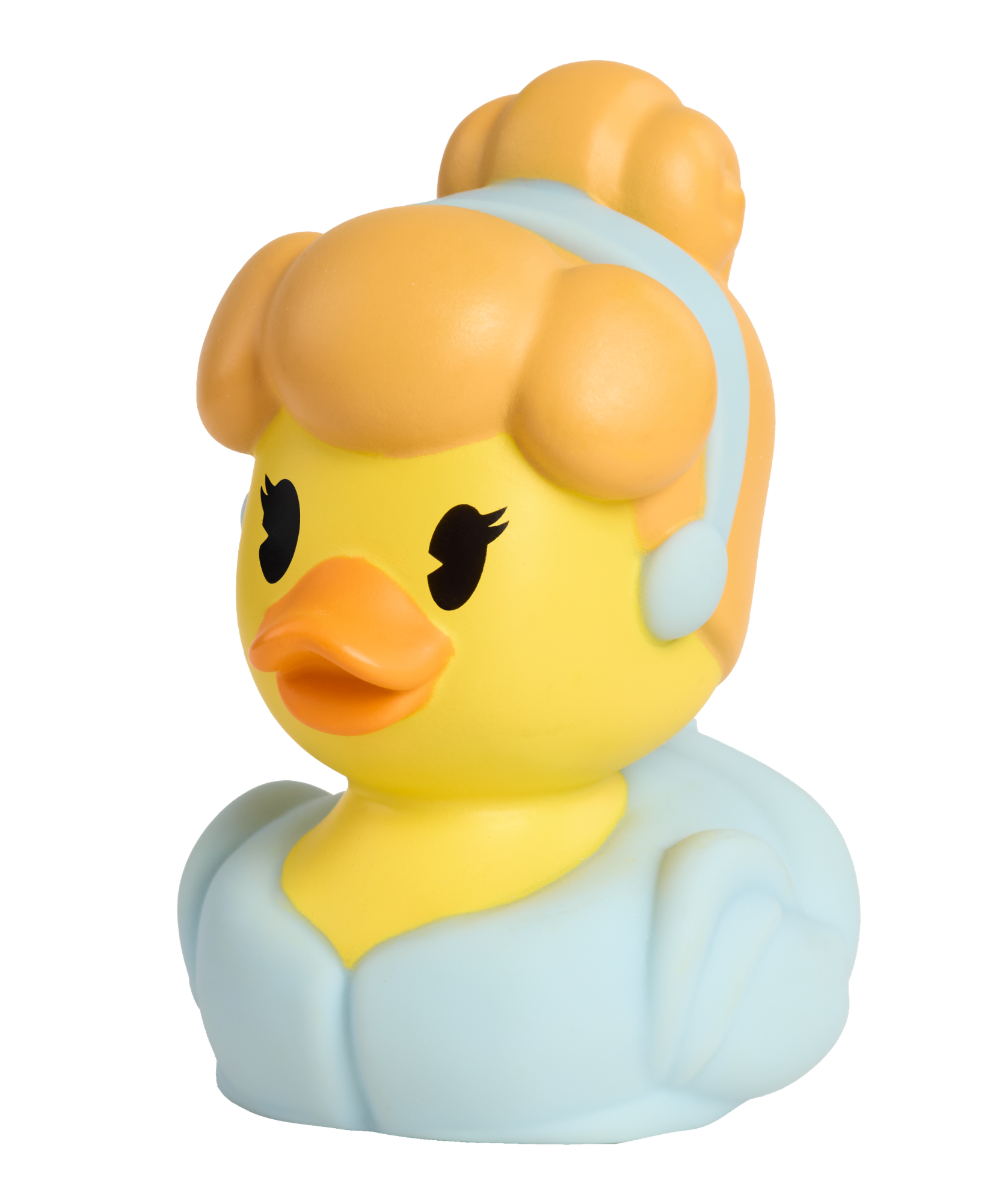 لعبة البطة المطاطية العائمة سندريلا من ديزني دكالوز مقاس 3 بوصات، تمثال بطة قابل للتجميع، لعبة حمام مرخصة رسميًا مناسبة للأولاد والبنات من عمر سنتين فما فوق