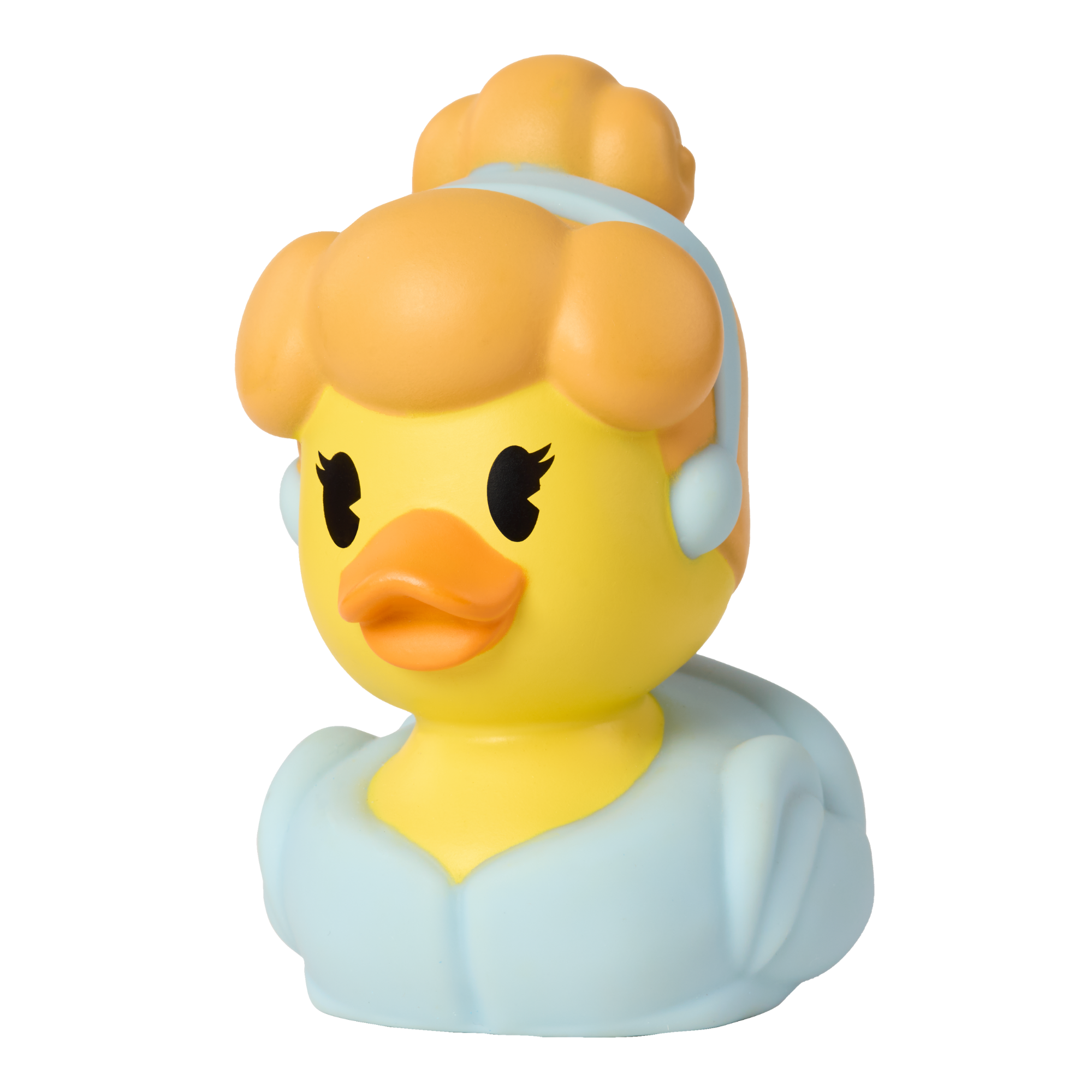 لعبة البطة المطاطية العائمة سندريلا من ديزني دكالوز مقاس 3 بوصات، تمثال بطة قابل للتجميع، لعبة حمام مرخصة رسميًا مناسبة للأولاد والبنات من عمر سنتين فما فوق