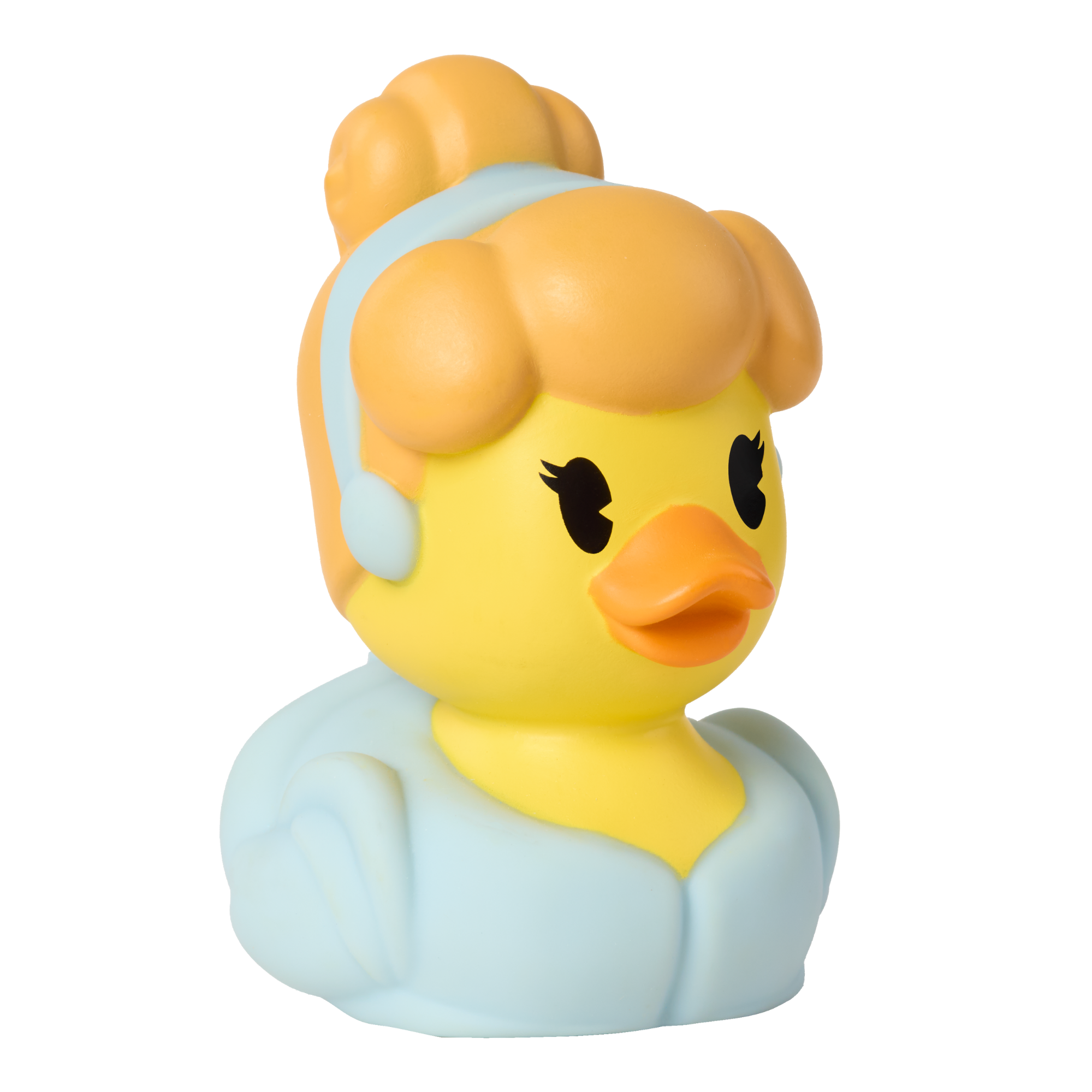 لعبة البطة المطاطية العائمة سندريلا من ديزني دكالوز مقاس 3 بوصات، تمثال بطة قابل للتجميع، لعبة حمام مرخصة رسميًا مناسبة للأولاد والبنات من عمر سنتين فما فوق