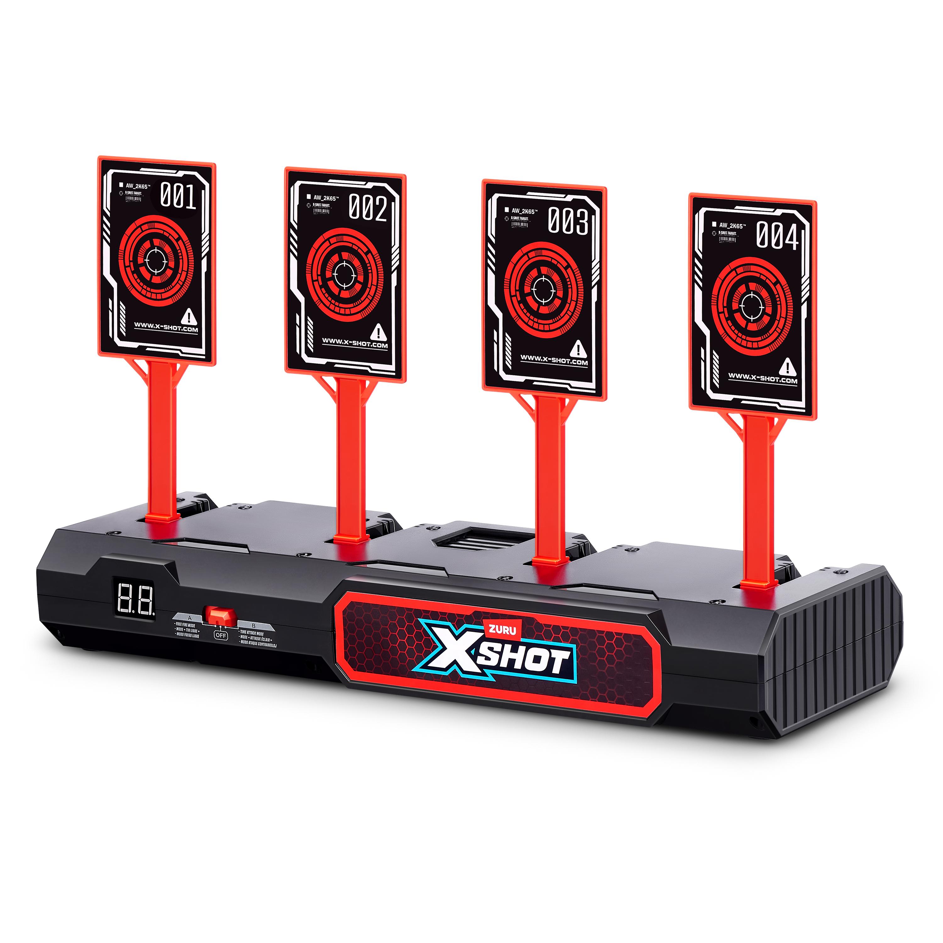 X-Shot Excel Interactive Electronic Target S1 with Auto Reset, Dynamic Sound Effects, Portable Indoor and Outdoor Dart Blaster Toy Game for Kids Age 8 and Up